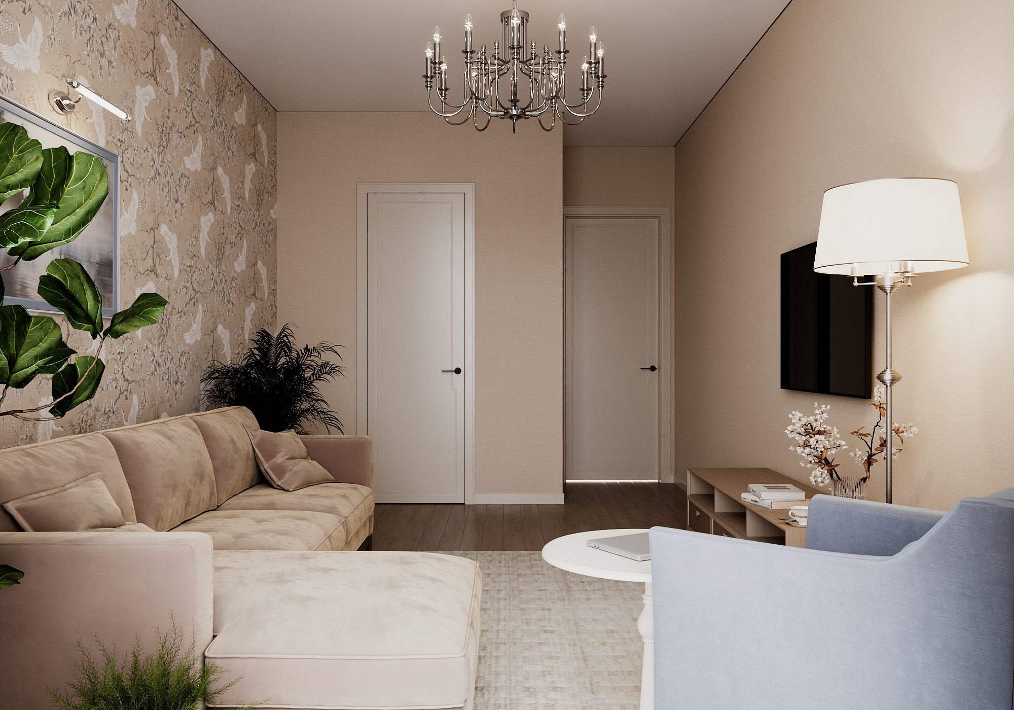 Спальная комната. Визуализатор Векшина Елена