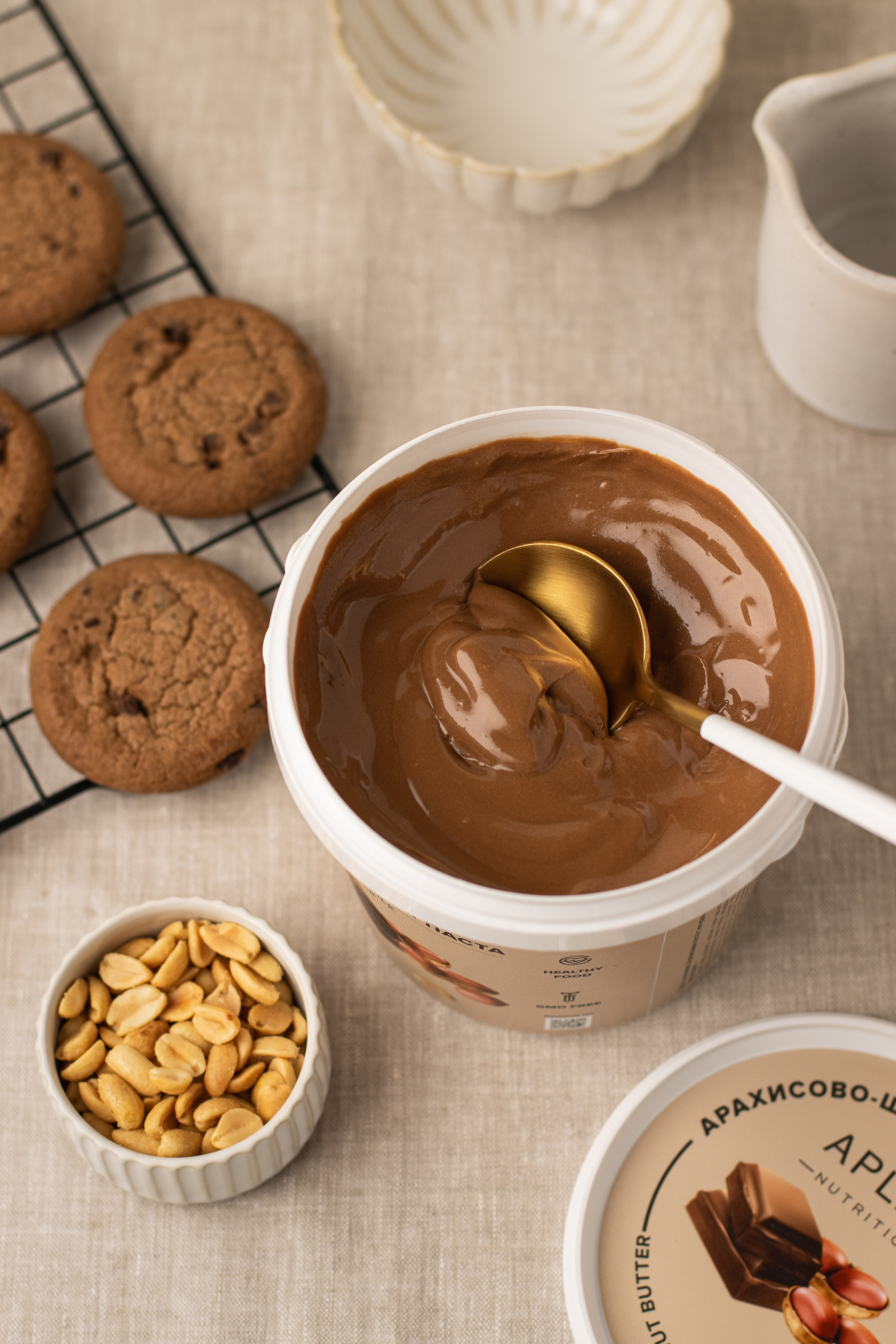 Ореховые пасты Aplab. Предметный фотограф в Балашихе Анастасия Михайлова