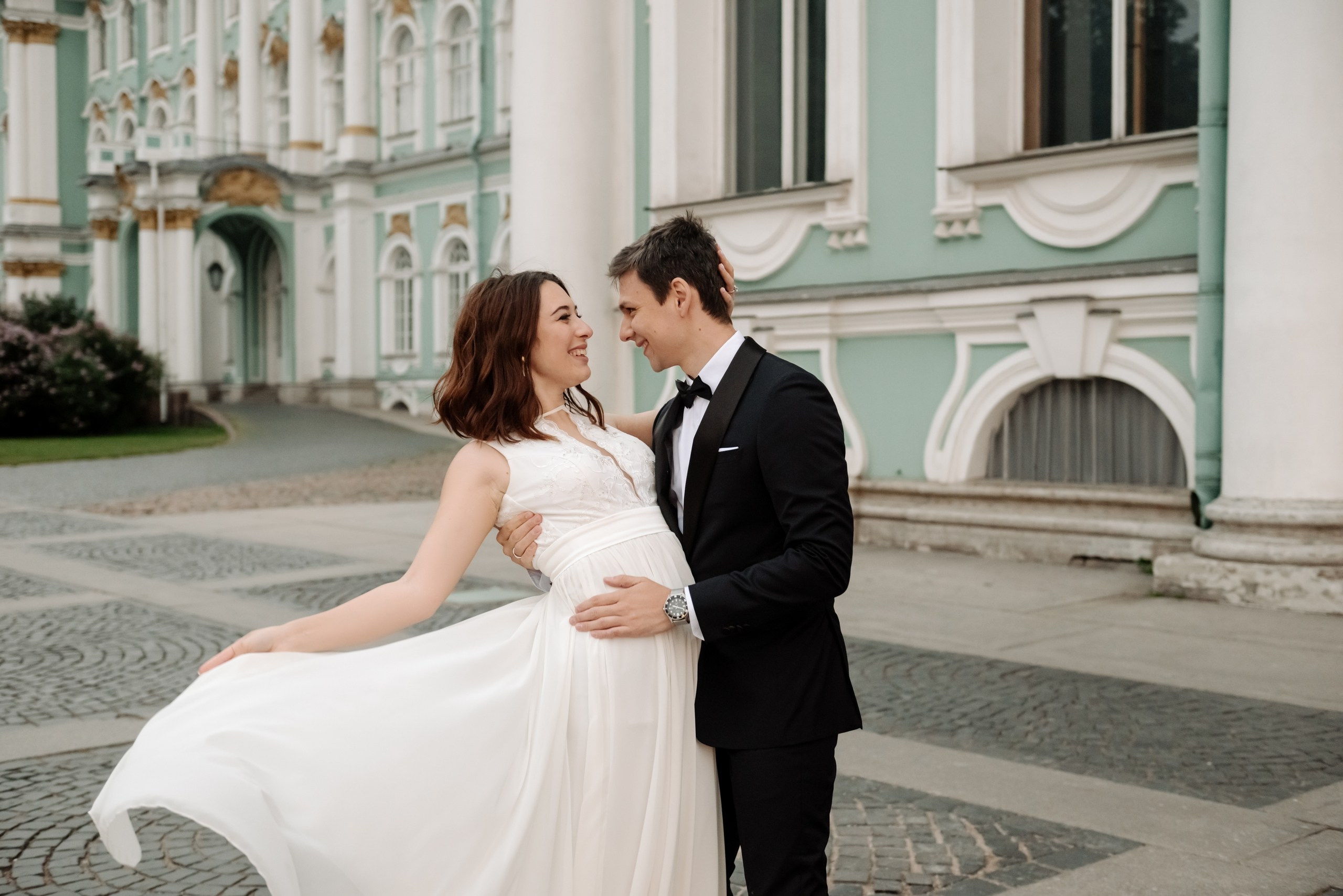 Утренний Эрмитаж и развод мостов. Свадебный и семейный фотограф в Санкт-Петербурге Елена Худякова