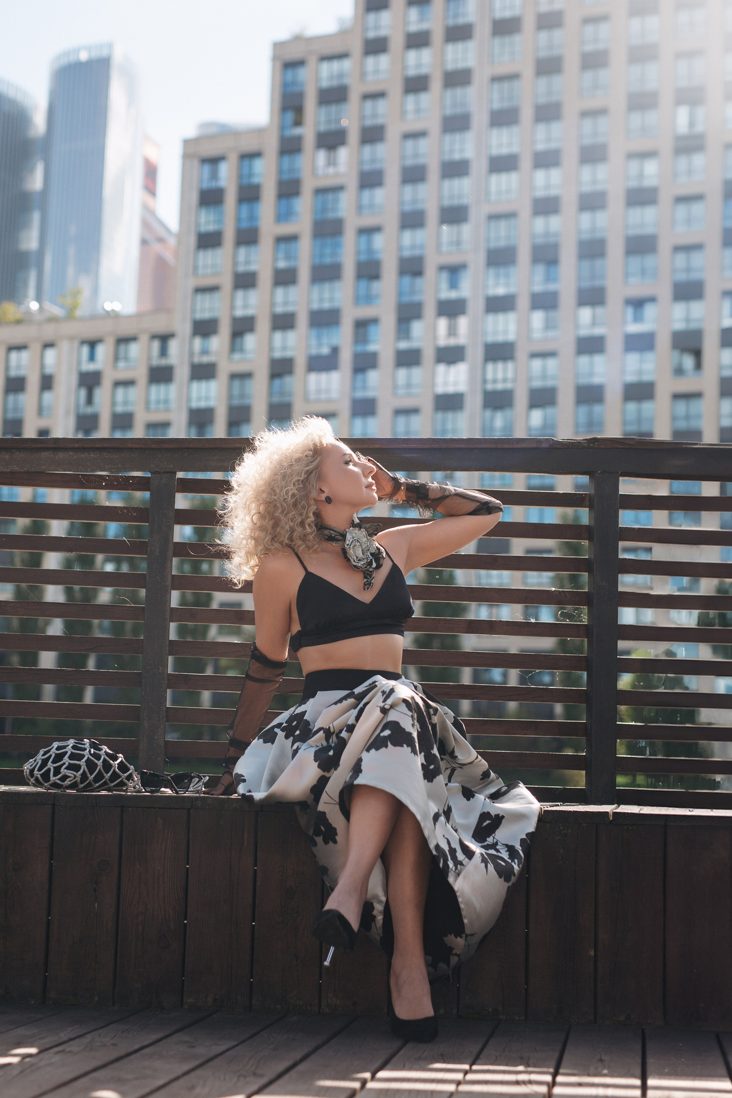 Аня в Moscow City. Семейный фотограф в Москве Марина Петра