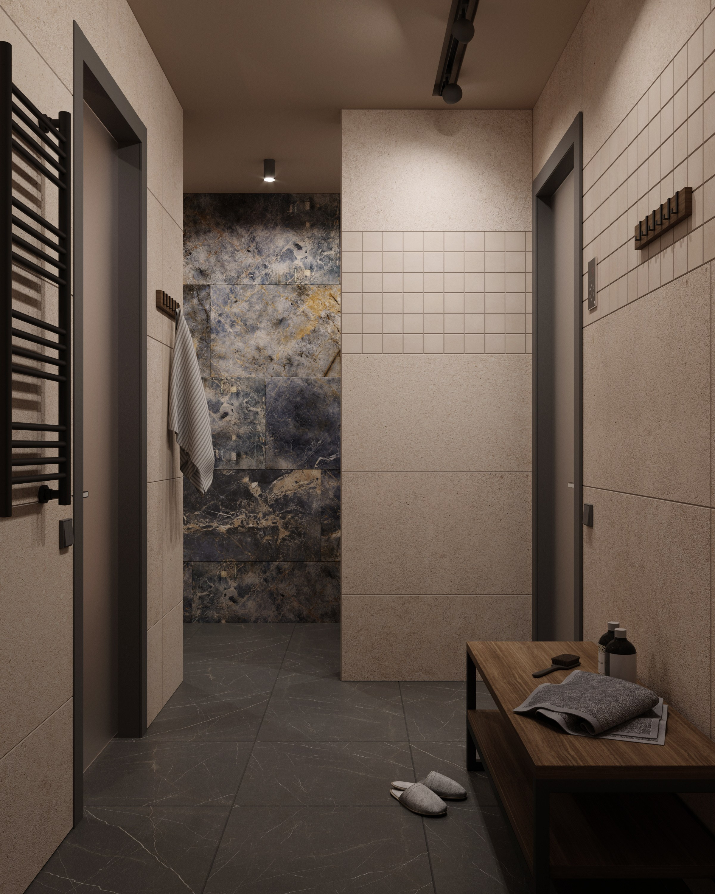 Визуализация сауны 10 m². Заказать 3d визуализацию интерьеров — Дарья Веденёва