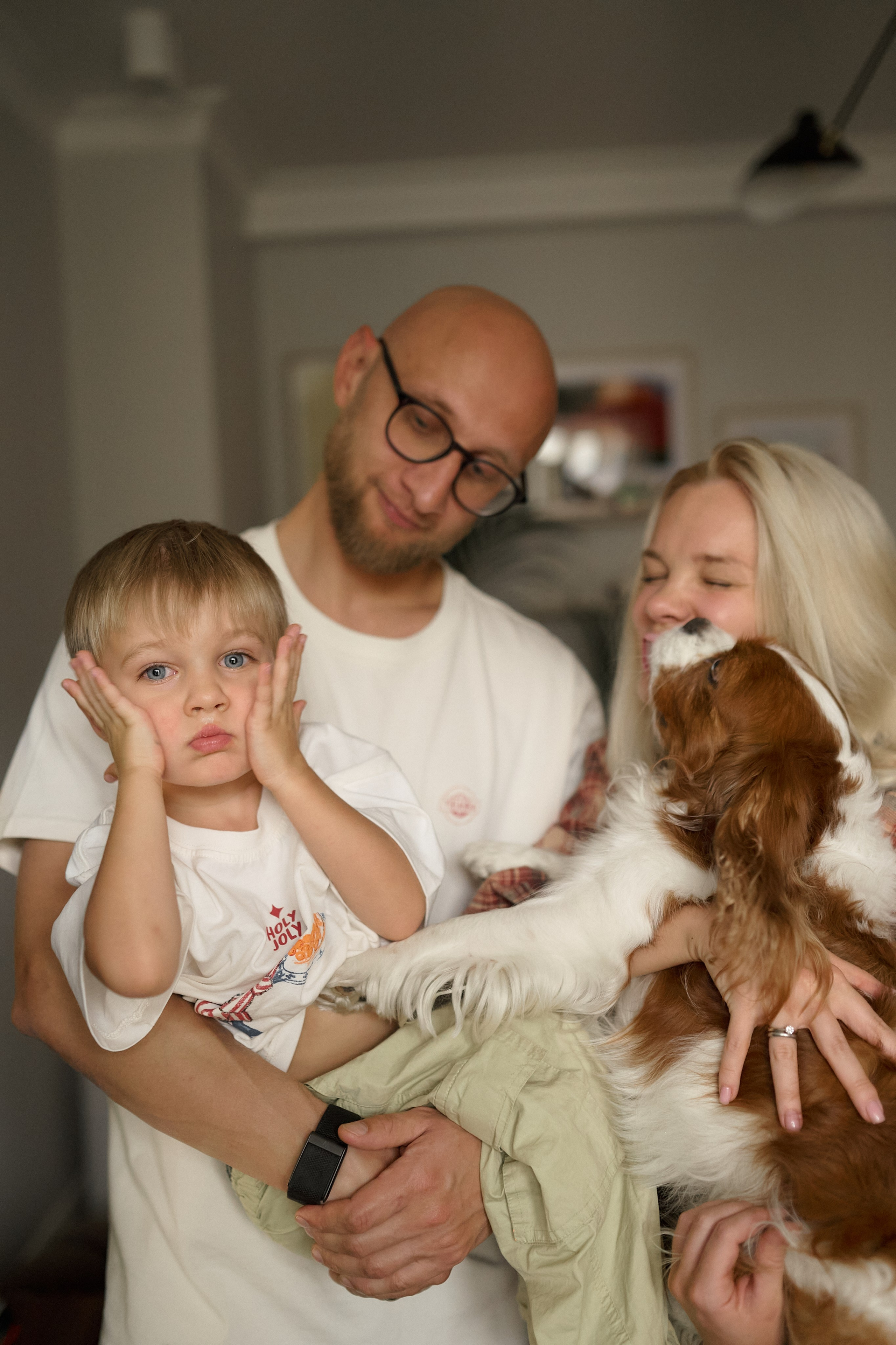 Серёжа, Вика, Макар и Кэш. Семейный и свадебный lifestyle-фотограф в Москве Мария Петрова