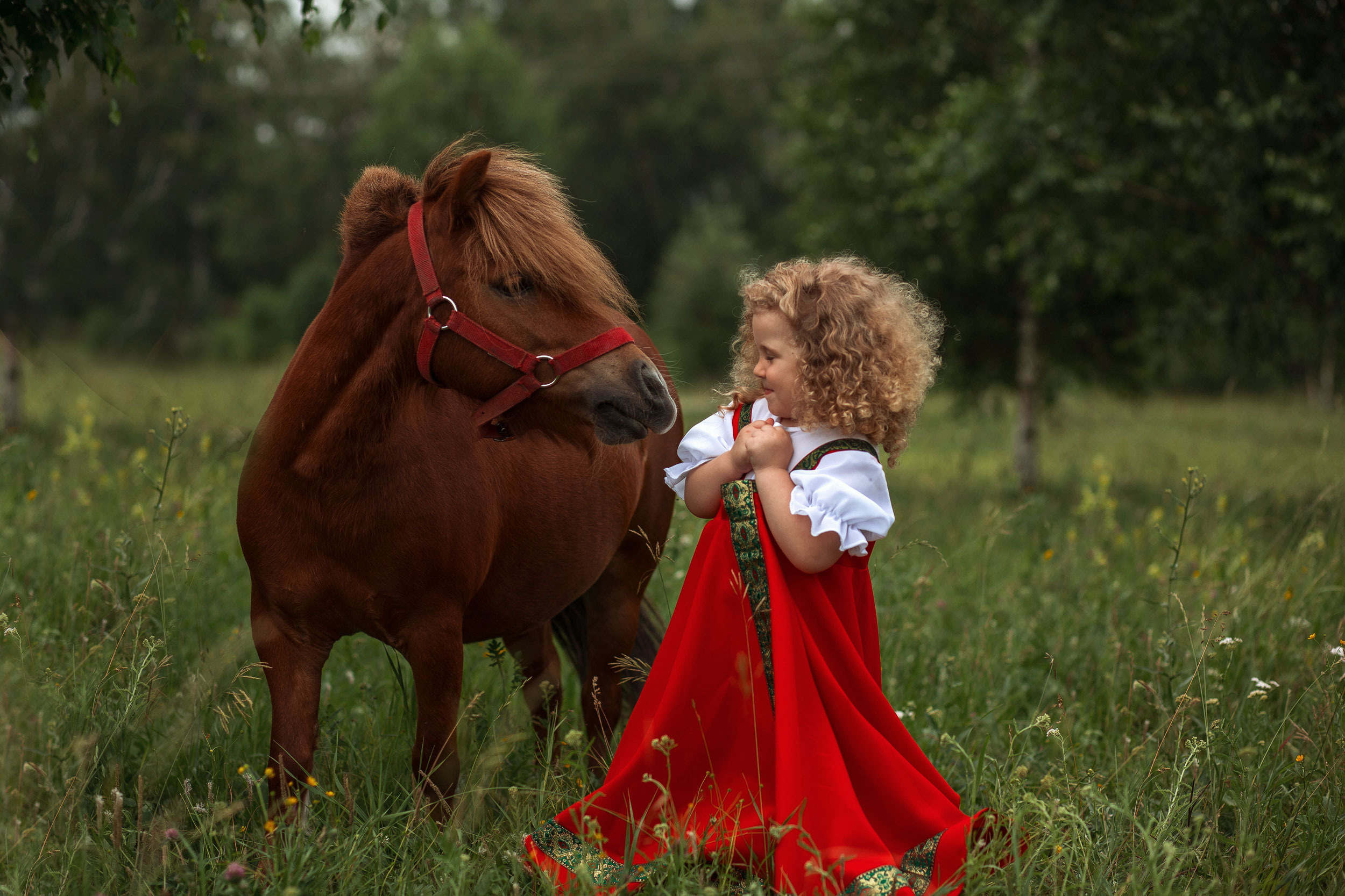 Детские фотосессии с лошадьми Разноплановые портреты рядом с лошадью и верхом для детей от 7 до 13 лет. В частных случаях возможна съёмка для детей младшего возраста (от 5-х лет) при условии, что ребенок "живет" лошадьми и уже сидит верхом. В этом случае есть возможность сделать кадры даже на дыбах, но с техническими нюансами. Всё обсуждается.