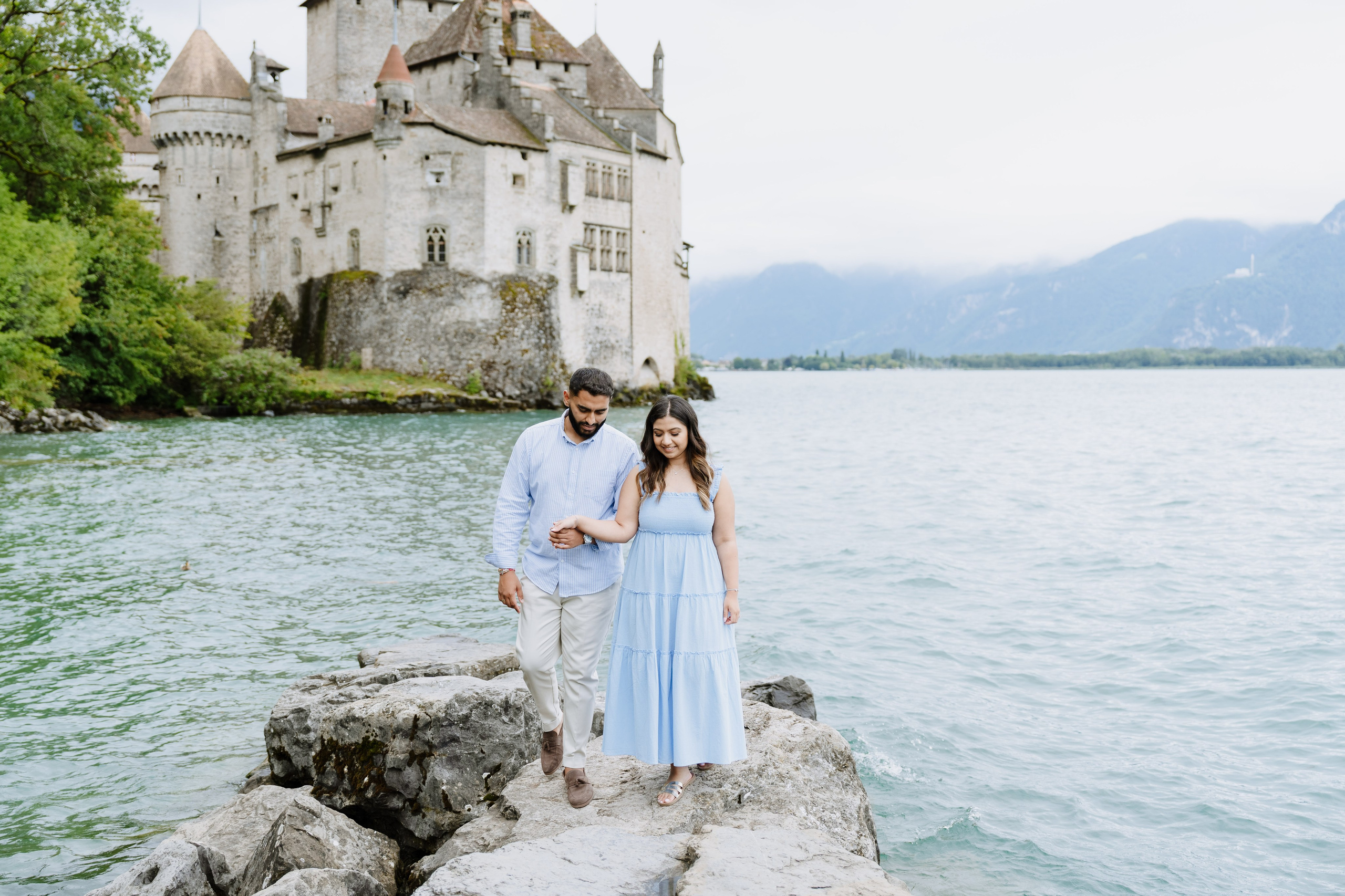 Krishna & Ravi | Proposal Montreux. Professional Wedding Photographer Geneva & Romande Switzerland | Tanya Creator