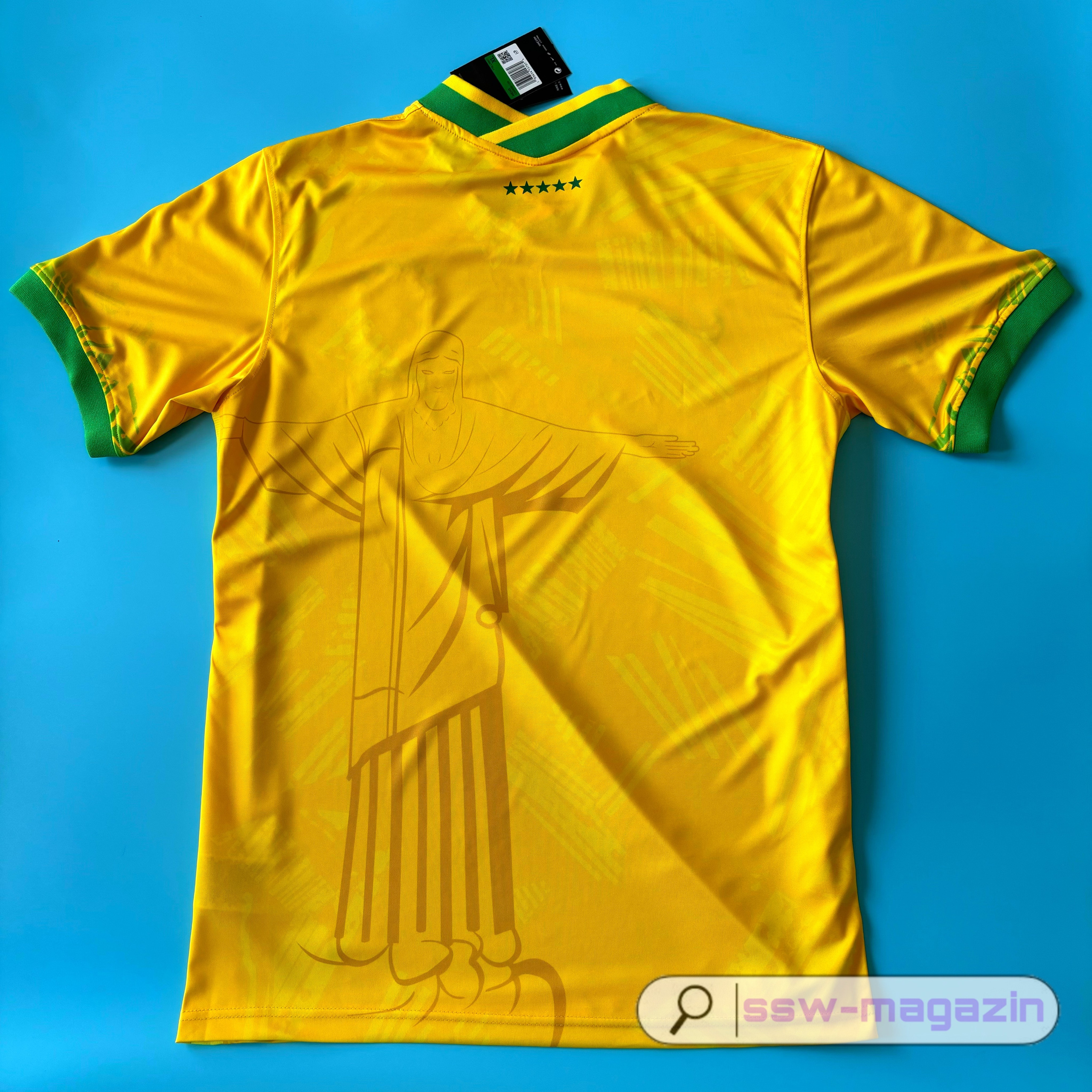 Футболка сборной Бразилии жёлтая 2023-2024 купить. Футбольный магазин — ssw_magazin