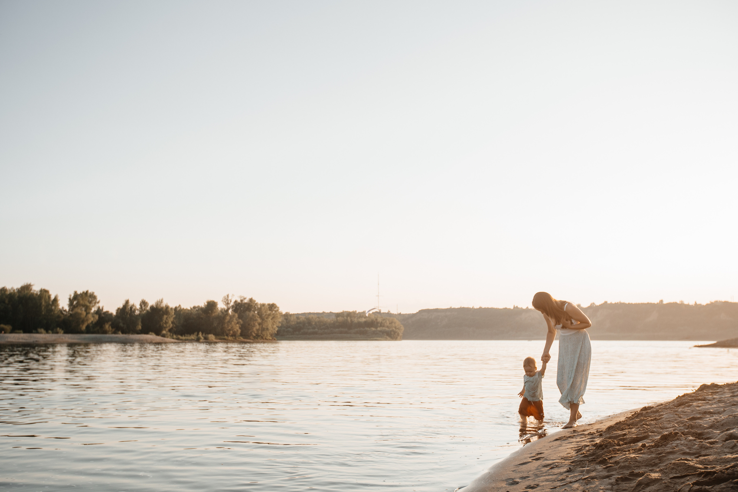 Семейный вечер на берегу