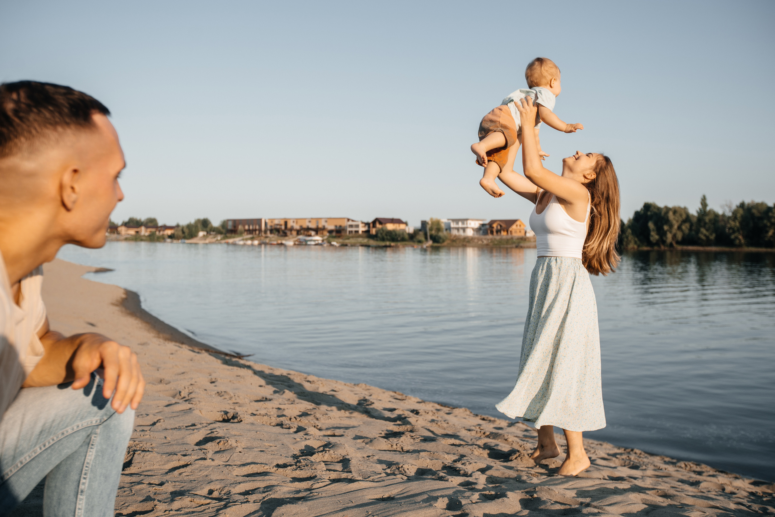 Семейный вечер на берегу