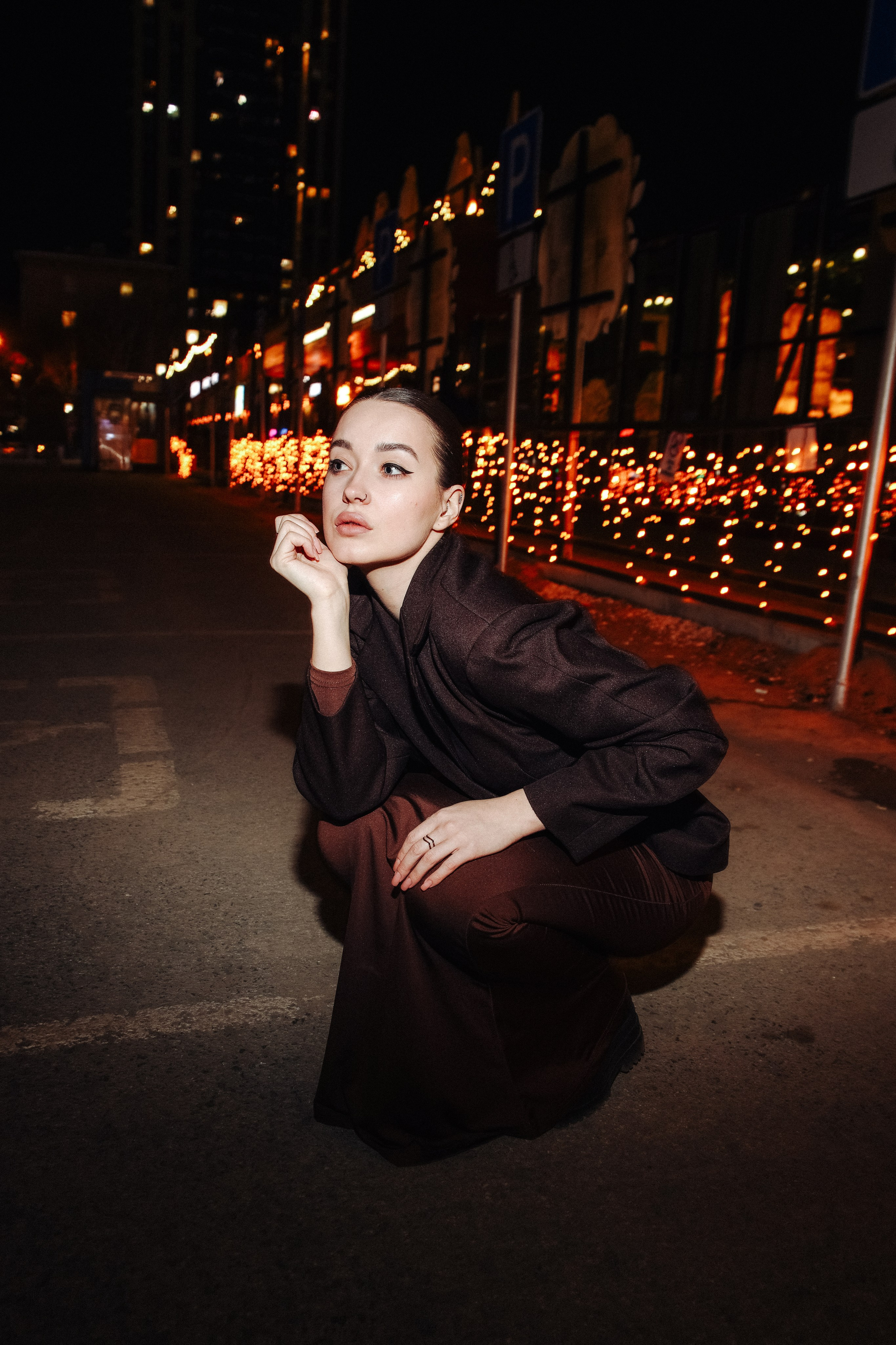 Ночная прогулки. Индивидуальный фотограф Новосибирск Настя