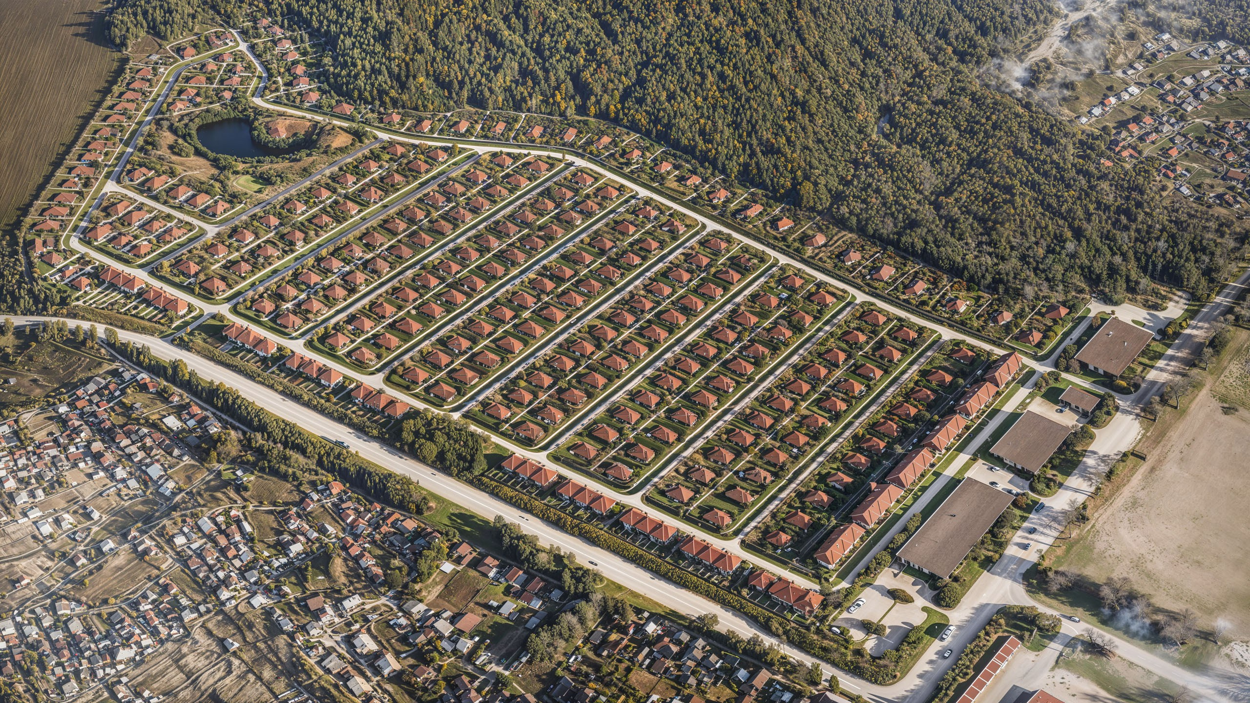 Визуализация генерального плана коттеджного поселка. Студия 3d визуализации Arcviz