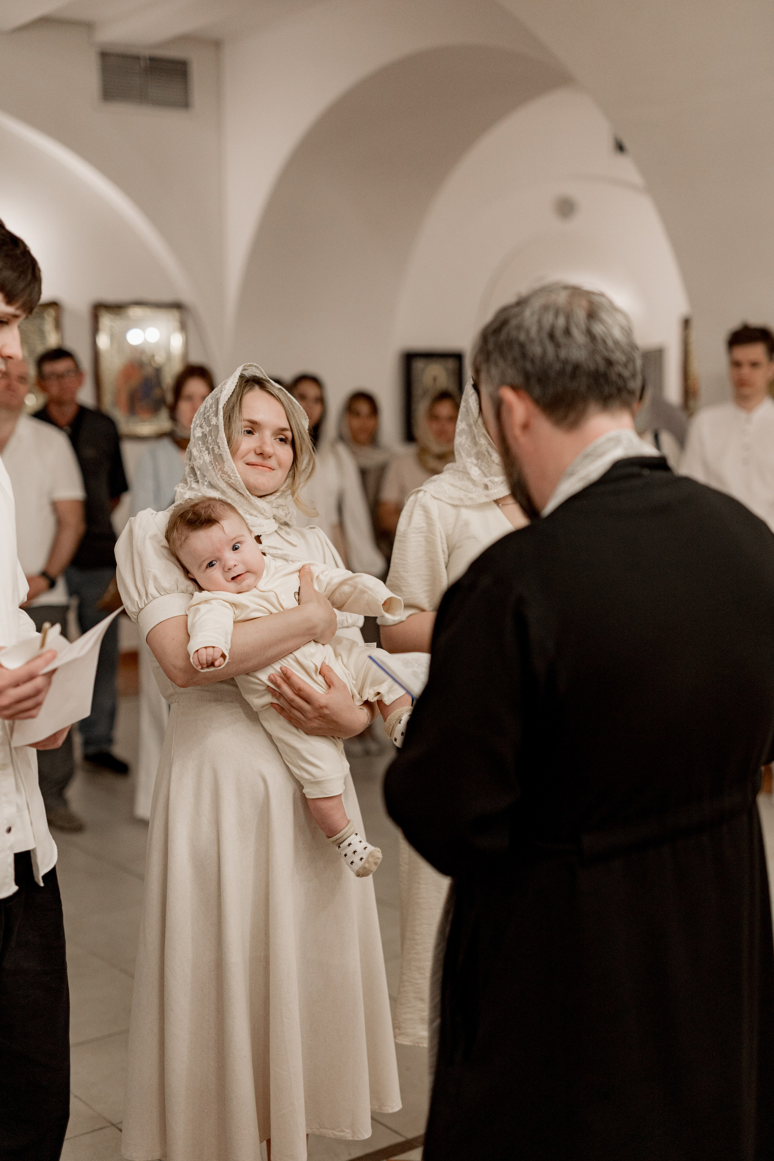 Таинство Крещения Саши. Фотограф новорождённых Newborn Москва