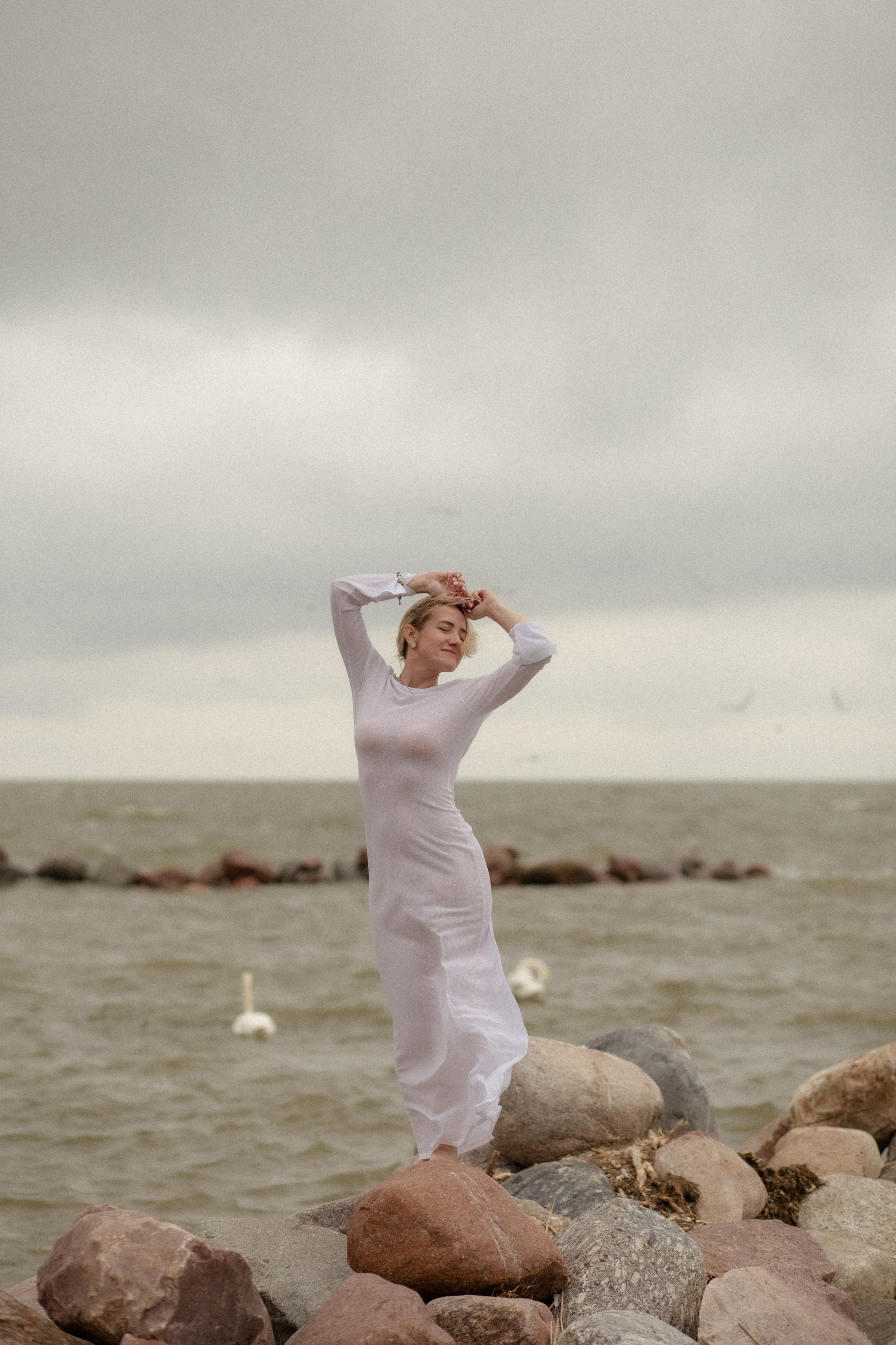 Катя. Маяк в Заливино. Фотограф в Калининграде Решетникова Алина