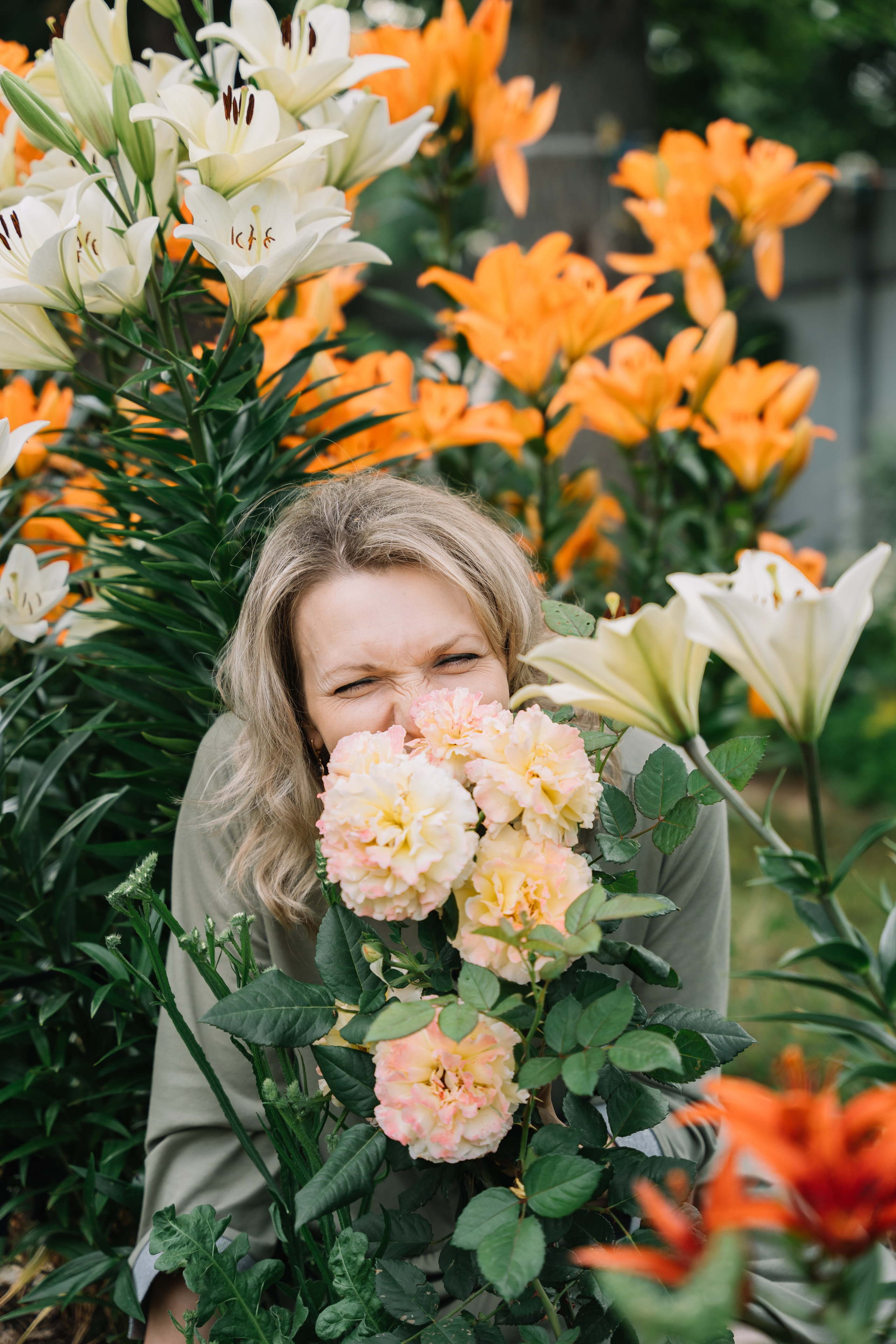 На даче по семейному