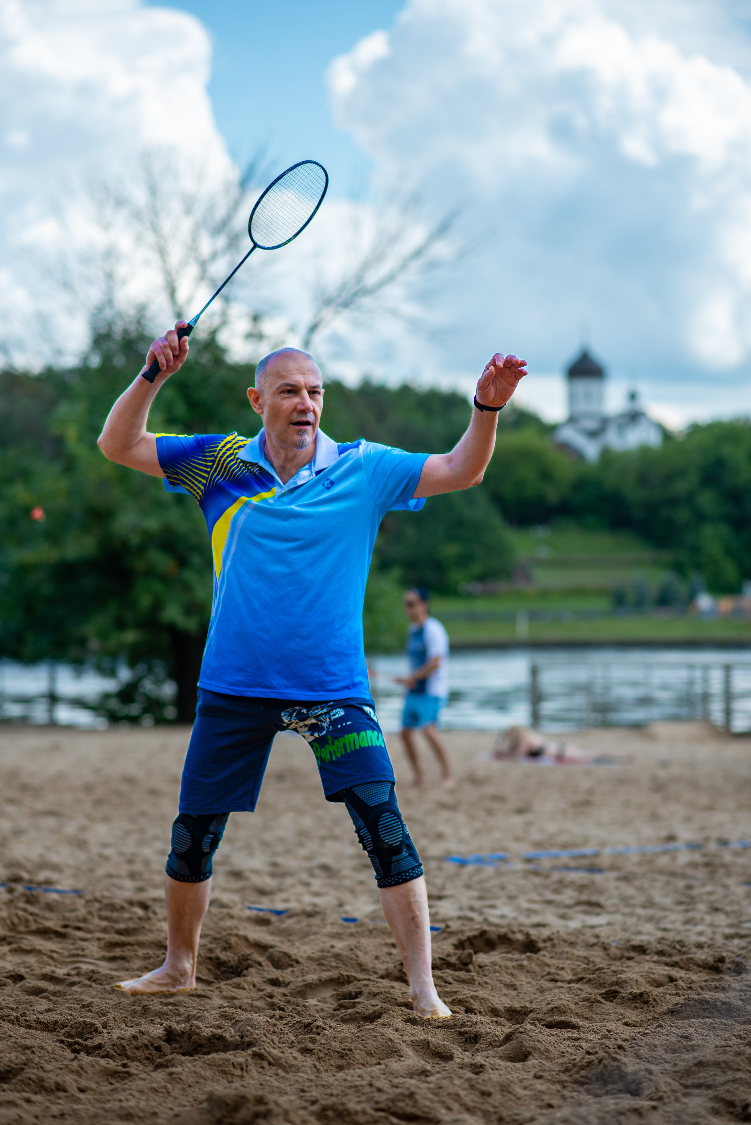 Бадминтон на свежем воздухе. Химки, Московская область. Фотограф Стеценко Наталия. Одинцово, Москва, Московская область
