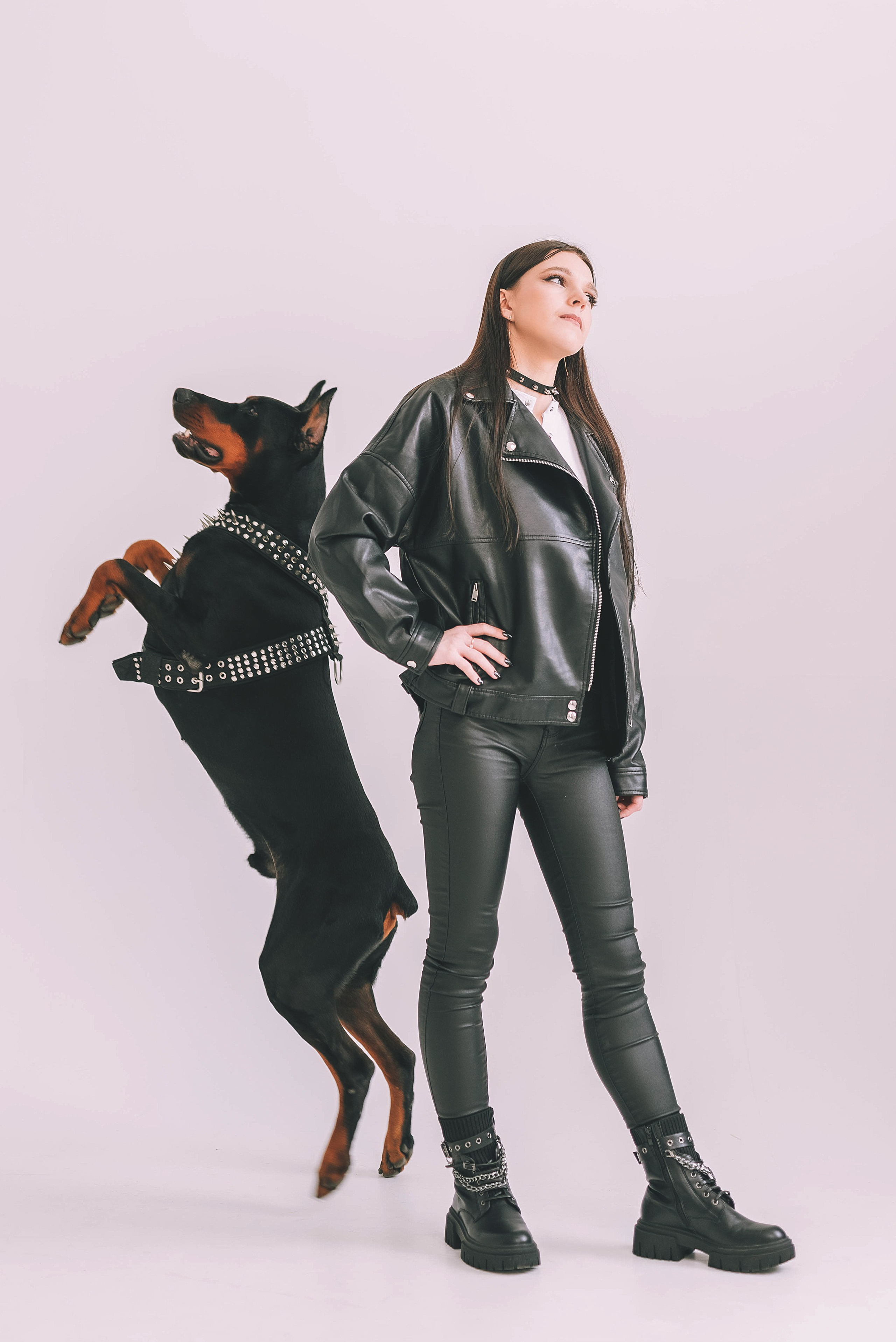 Фотосессия с доберманом. Семейный, детский фотограф в Воронеже Анна Никитина