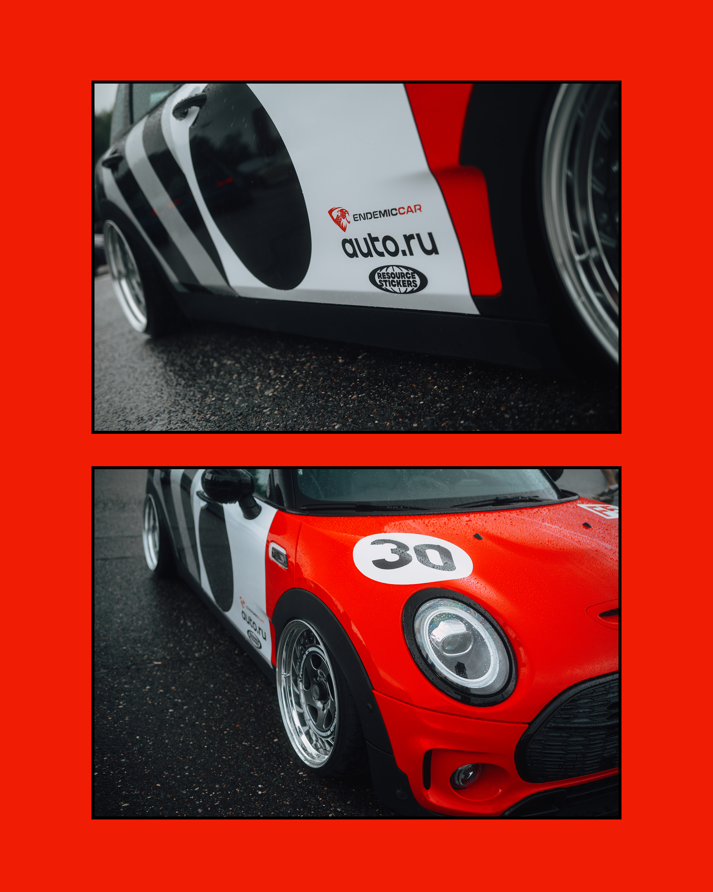 Mini Clubman Auto.ru & Resource Stickers. DeLorein