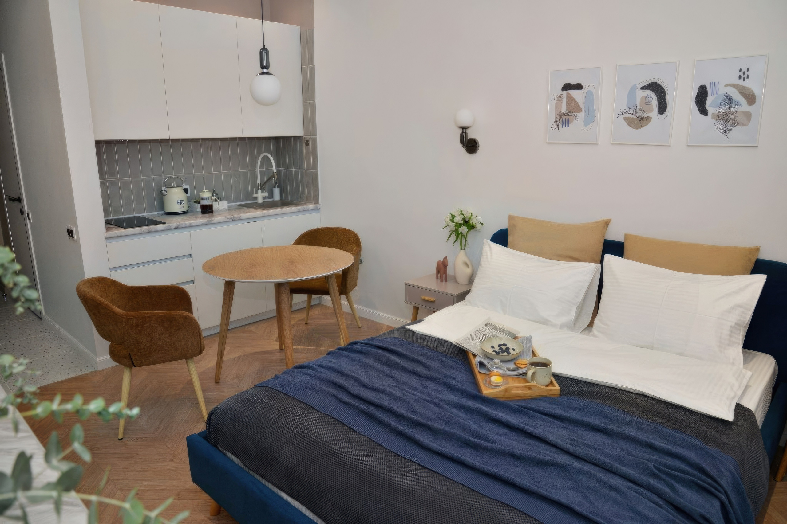 Апартаменты в Нижнем Новгороде, 2022. 3D визуализация интерьера и архитектурной среды