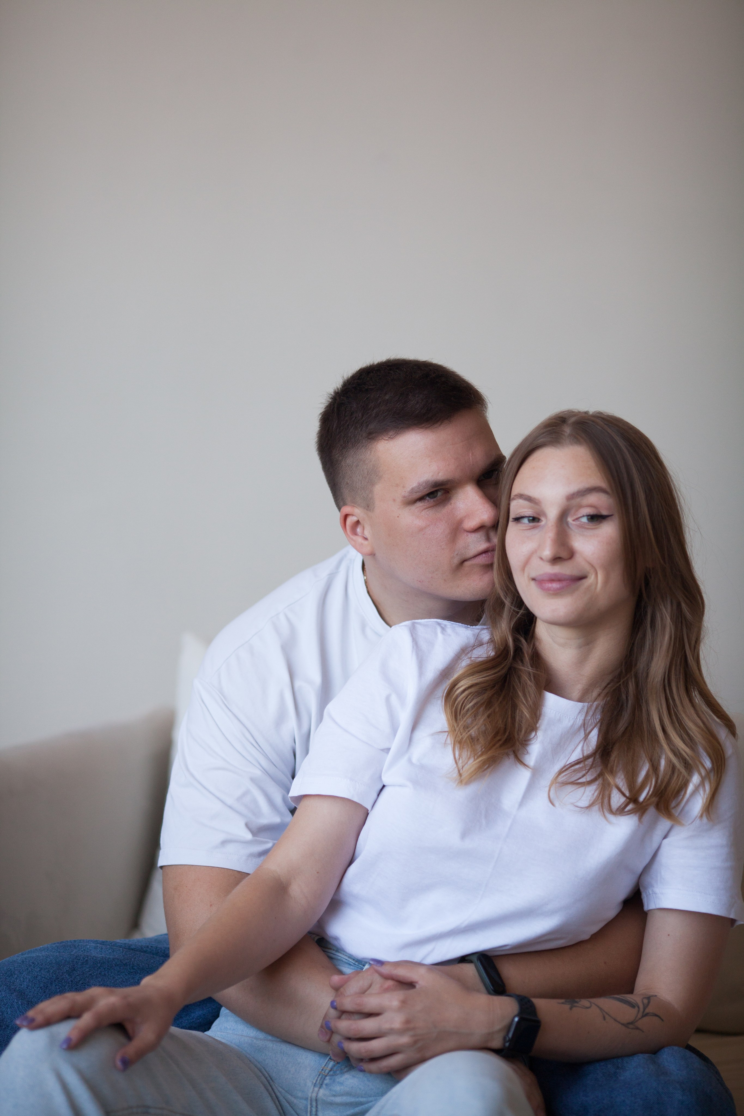 Женя и Кристина минимализм. Семейный и детский фотограф в Краснодаре Брусилова Марина