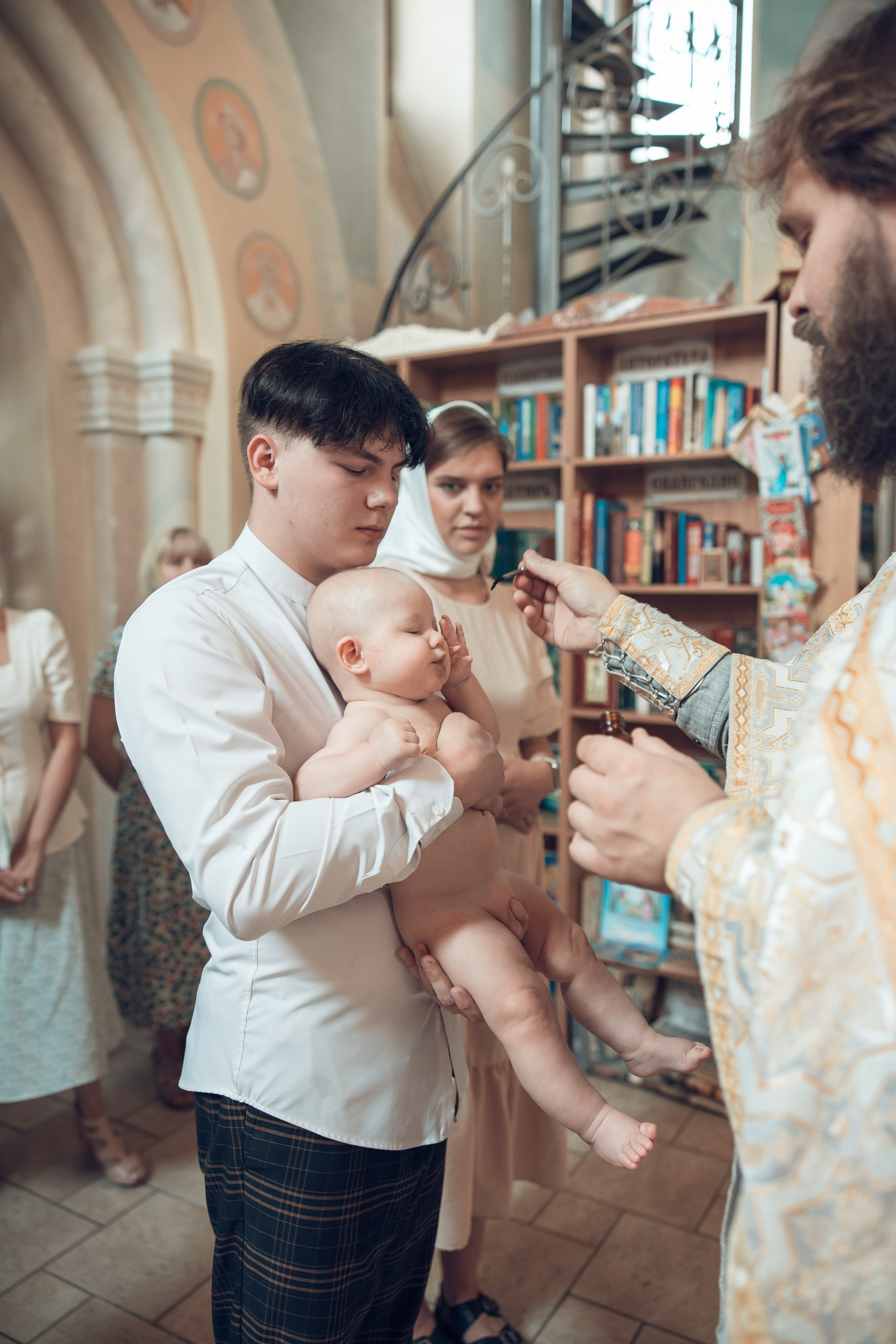 Таинство Крещения Василия. Храм в честь иконы «Всецарица». Семейный фотограф в Рязани и Рязанской области