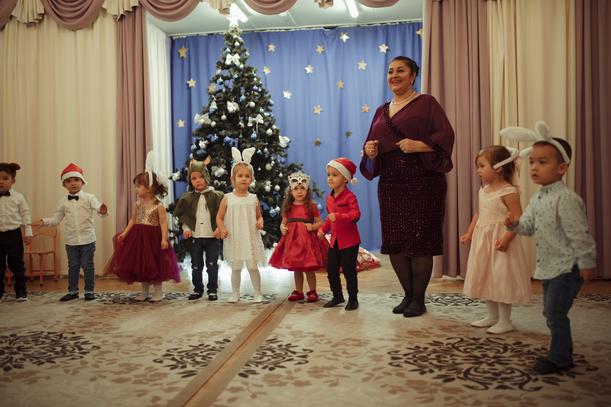 Новогодний утренник в детском саду. Семейный и детский фотограф в Москве Дорогова Екатерина