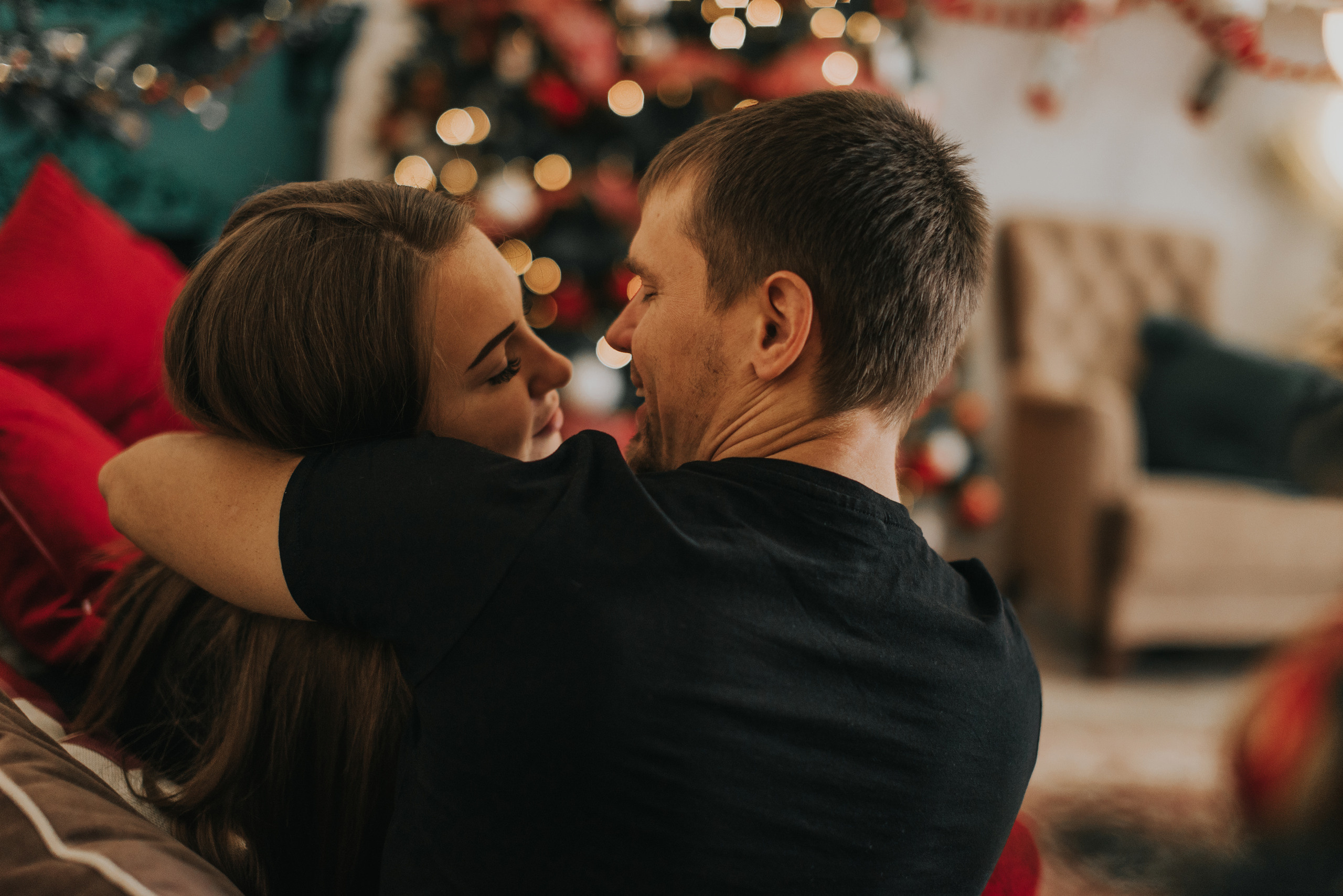 Love story в новогодней студии. Фотограф Галя Пак