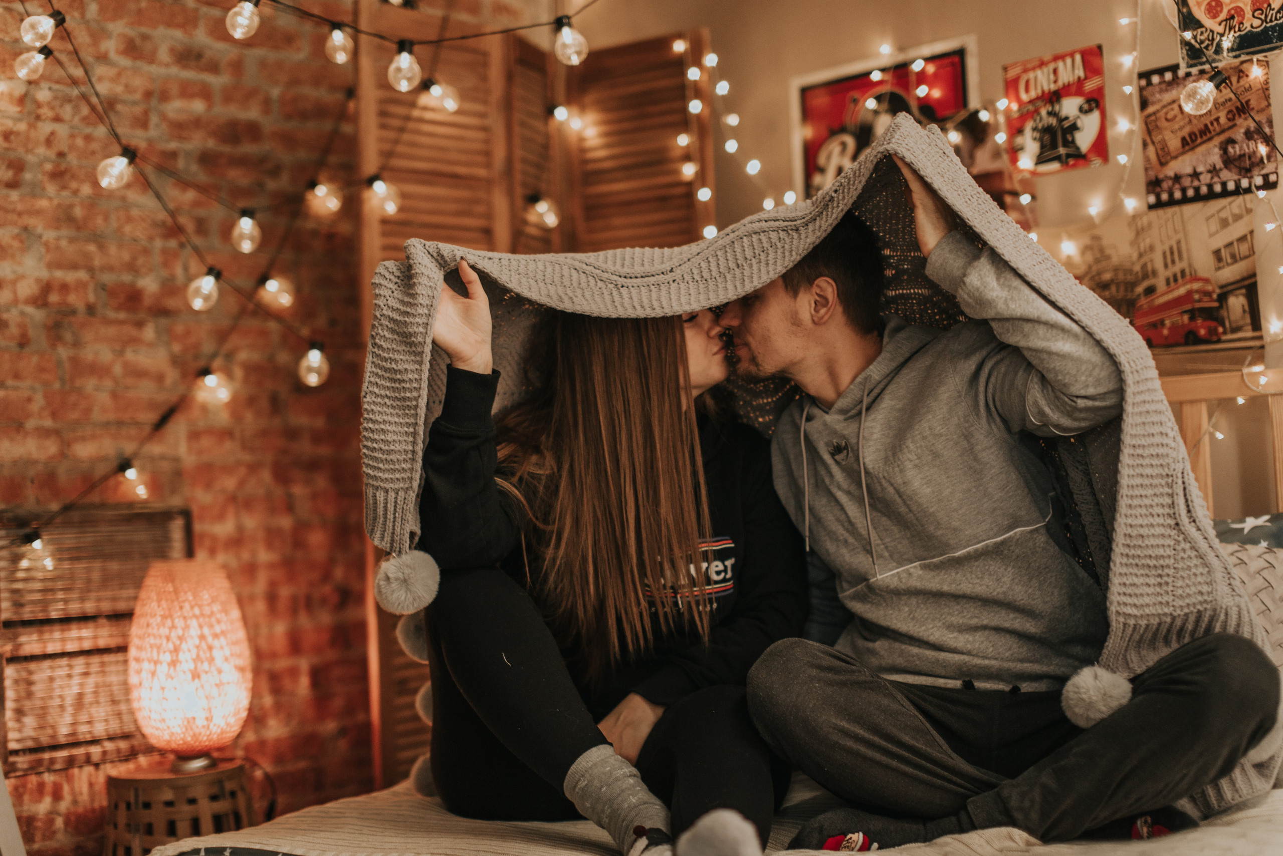 Love story в новогодней студии. Фотограф Галя Пак