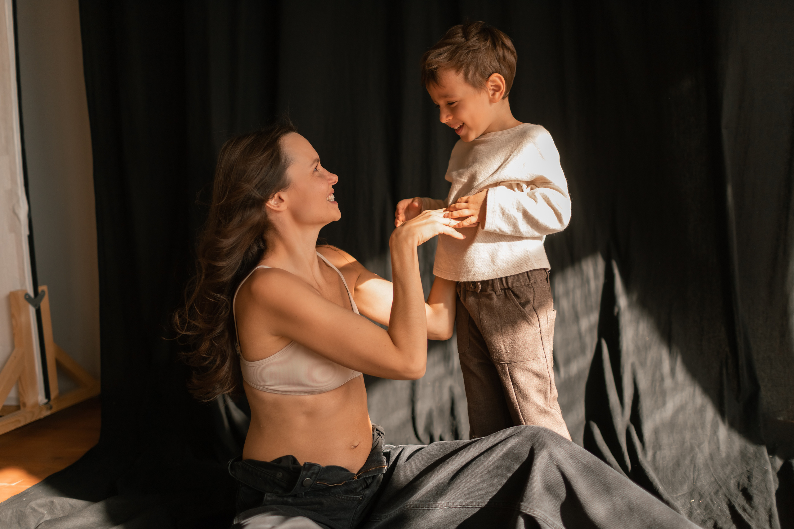 Мама Лена и сыночек Миша. Фотограф про любовь в городе Москва