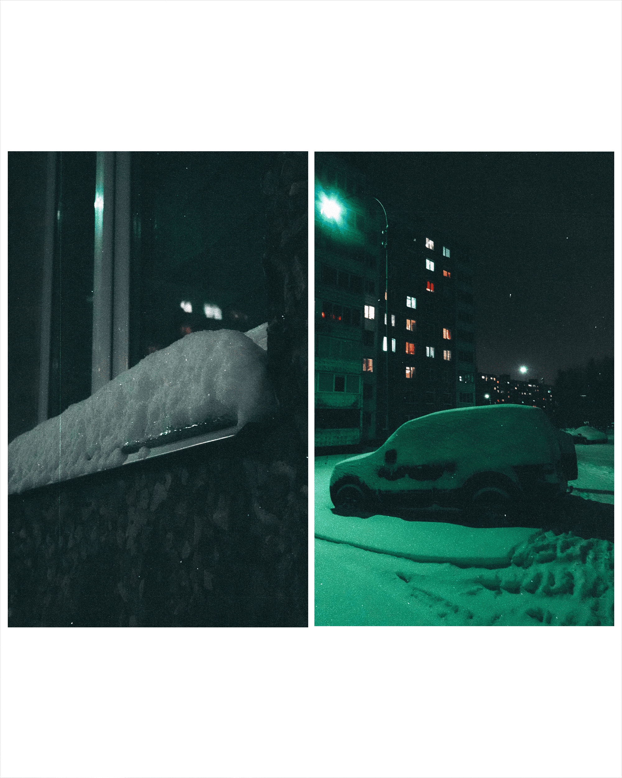 Зимняя ночь. Фотограф Алиса Аспер