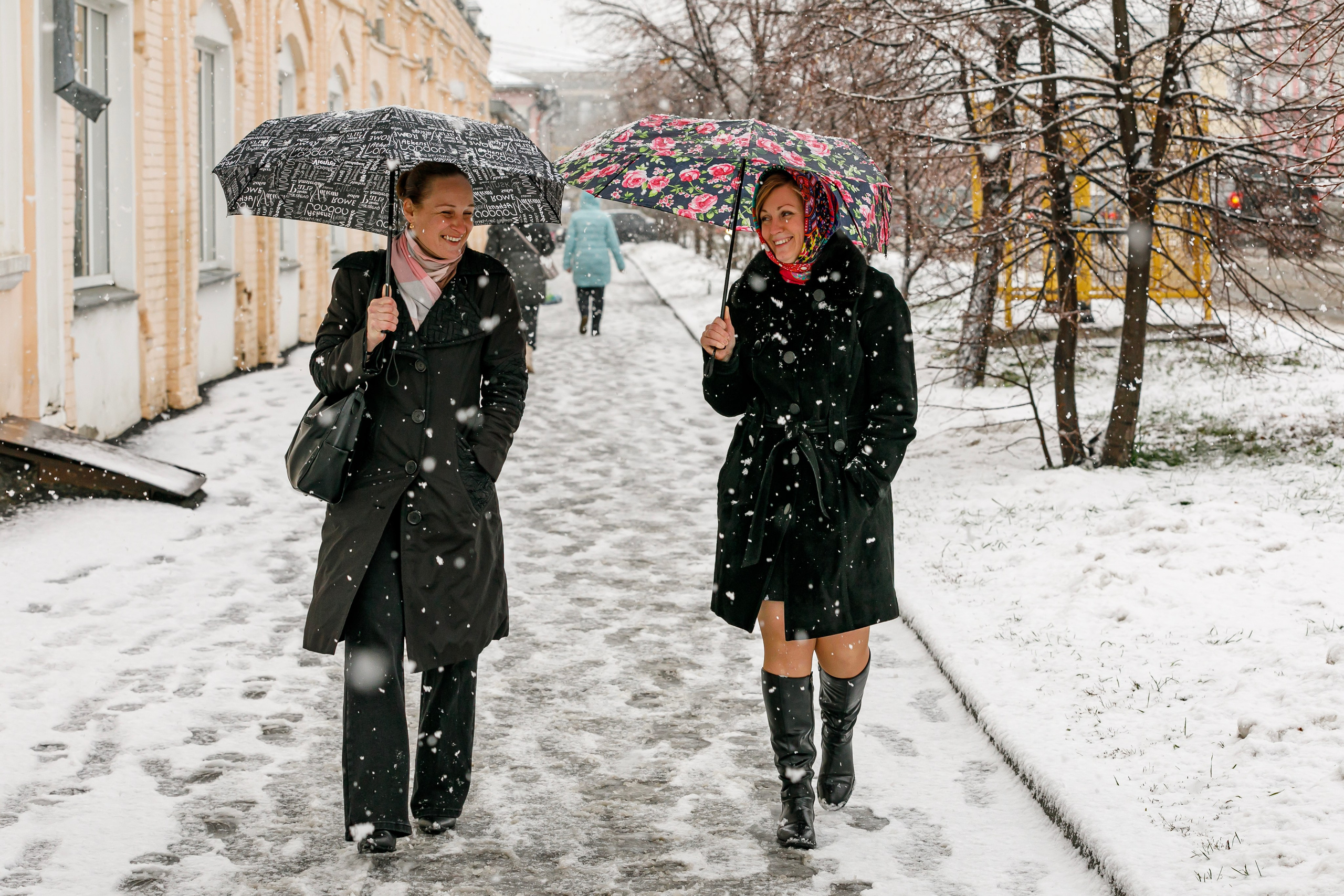 Снегопад. Фотограф Андрей Гузеев