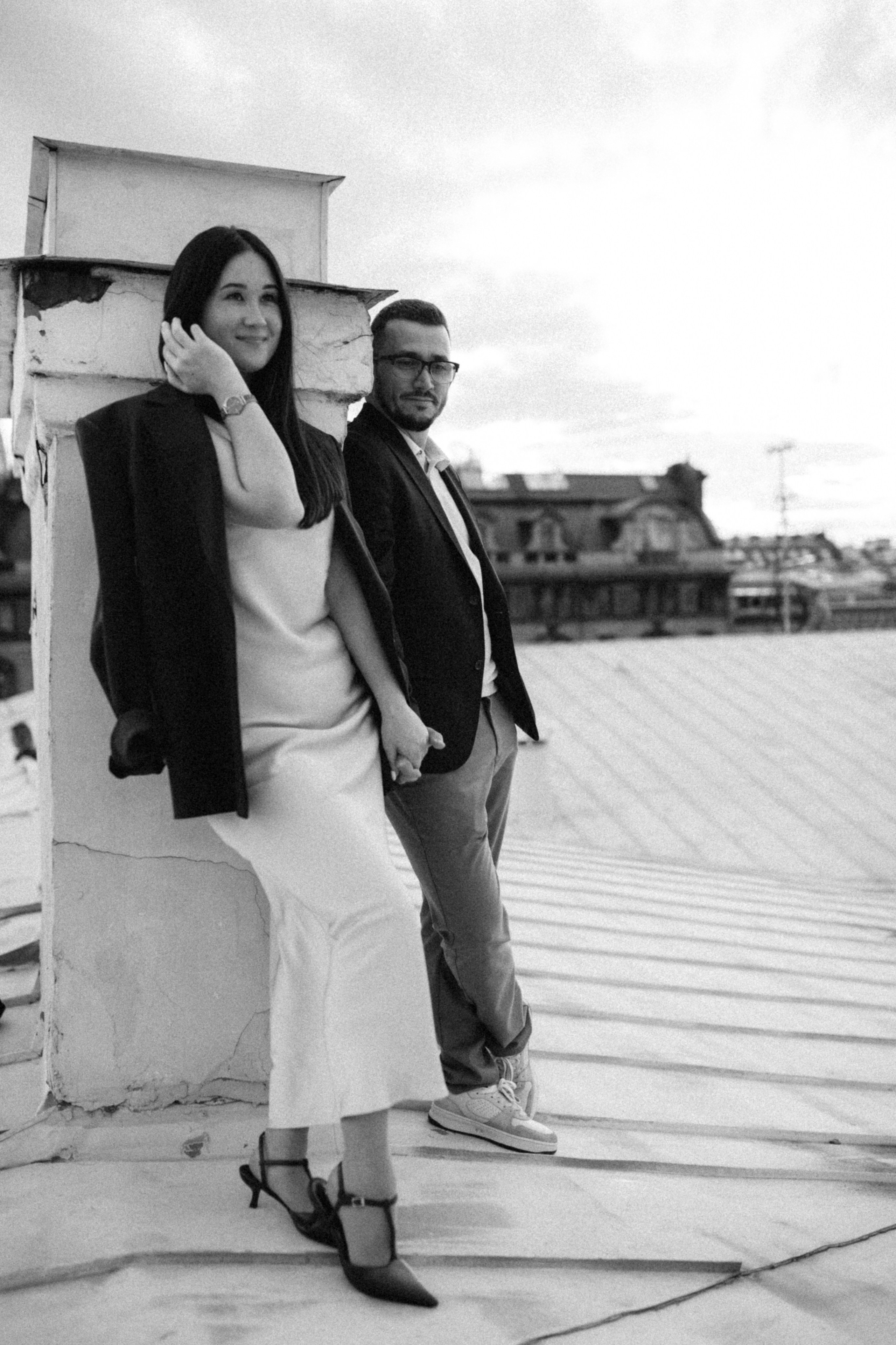 LoveStory на крышах Питера. Фотограф Санкт-Петербург Князева Елизавета