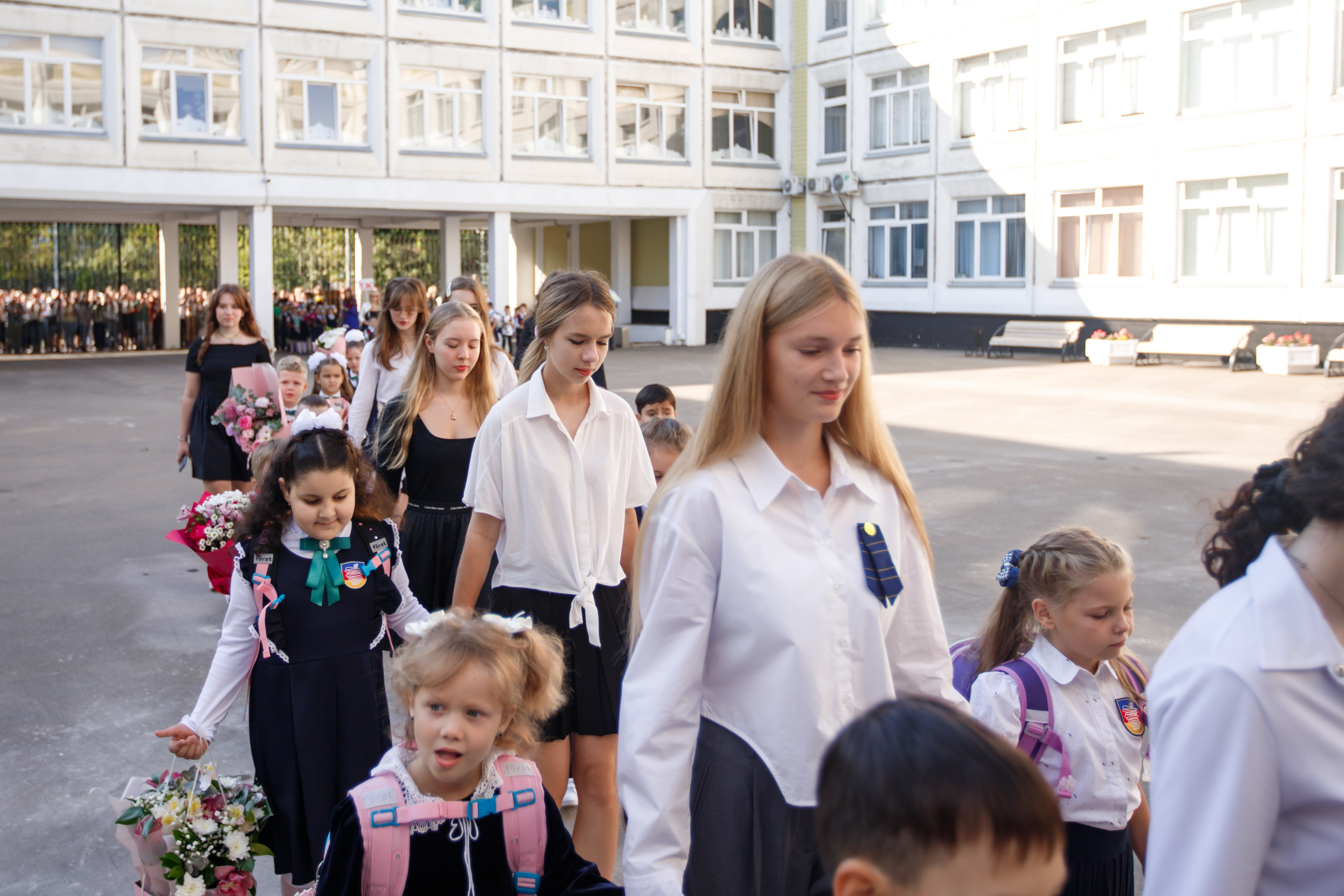 1 сентября / 1 класс / Гимназия № 1558 / г. Москва. Детский и семейный фотограф Мария Киселёва. Москва