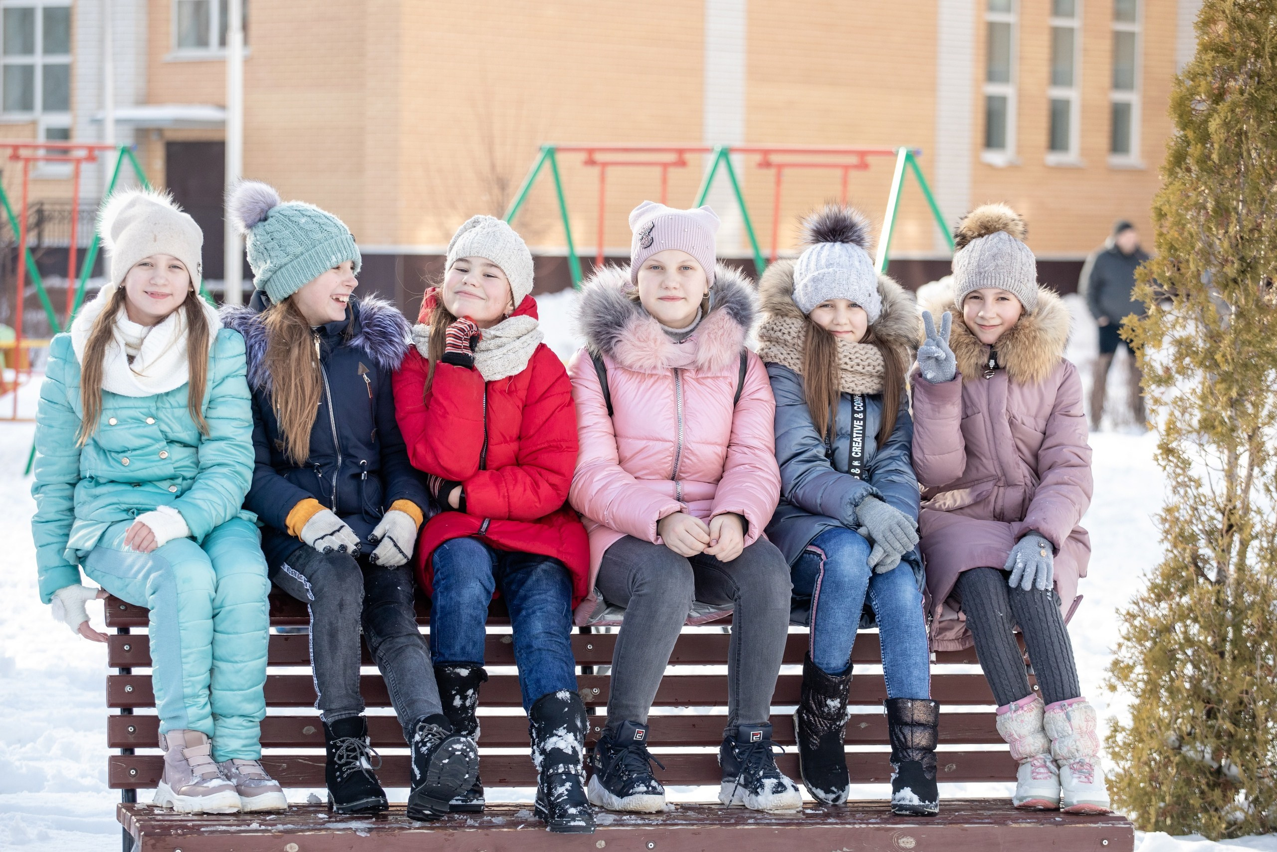 Фотосъемка на улице, в парке для школьников 9-х и 11-х классов. Выпускные альбомы Евгении Виноградовой г. Липецк