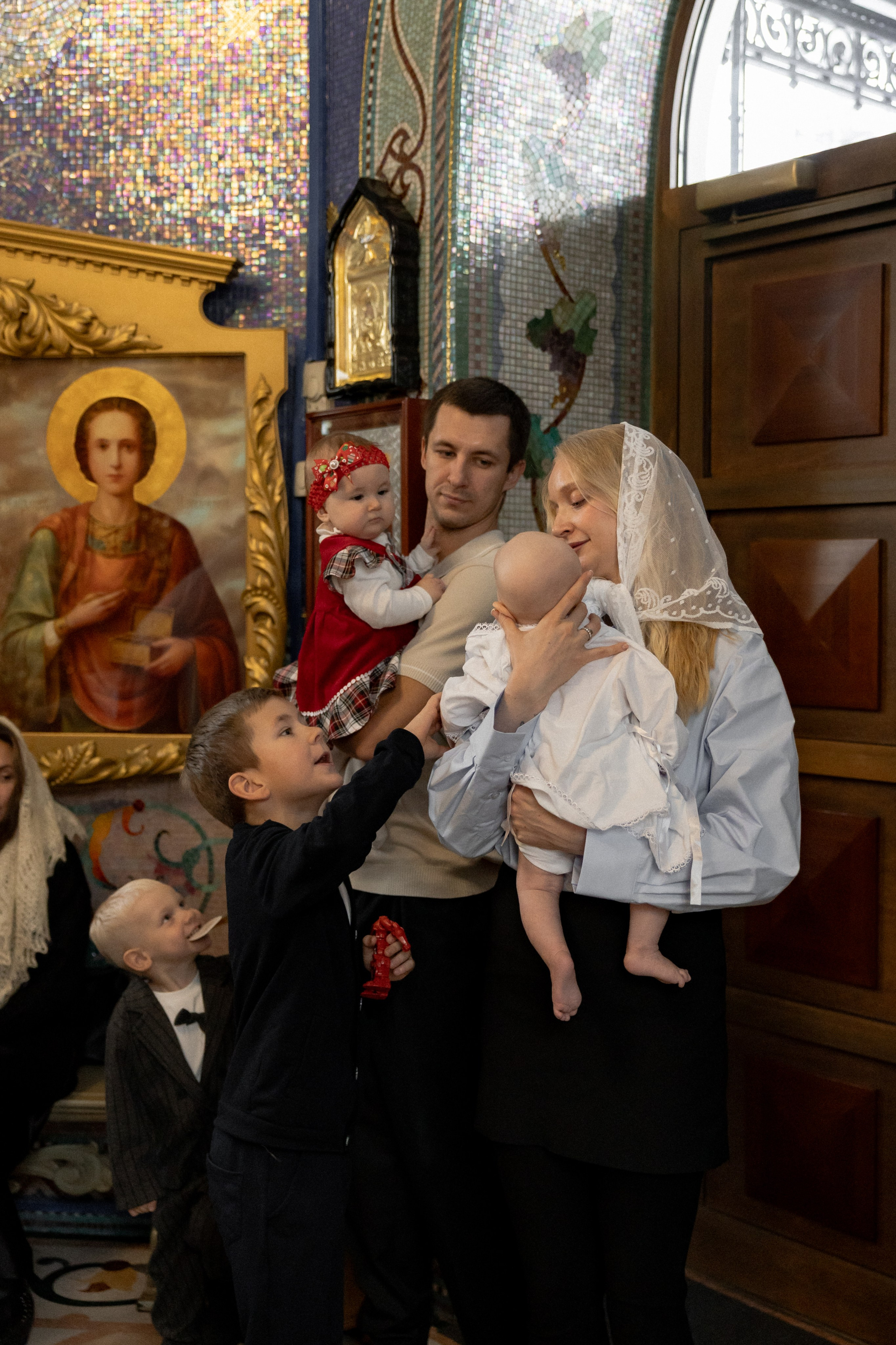 Крещение Ивана в часовне Серафима Саровского