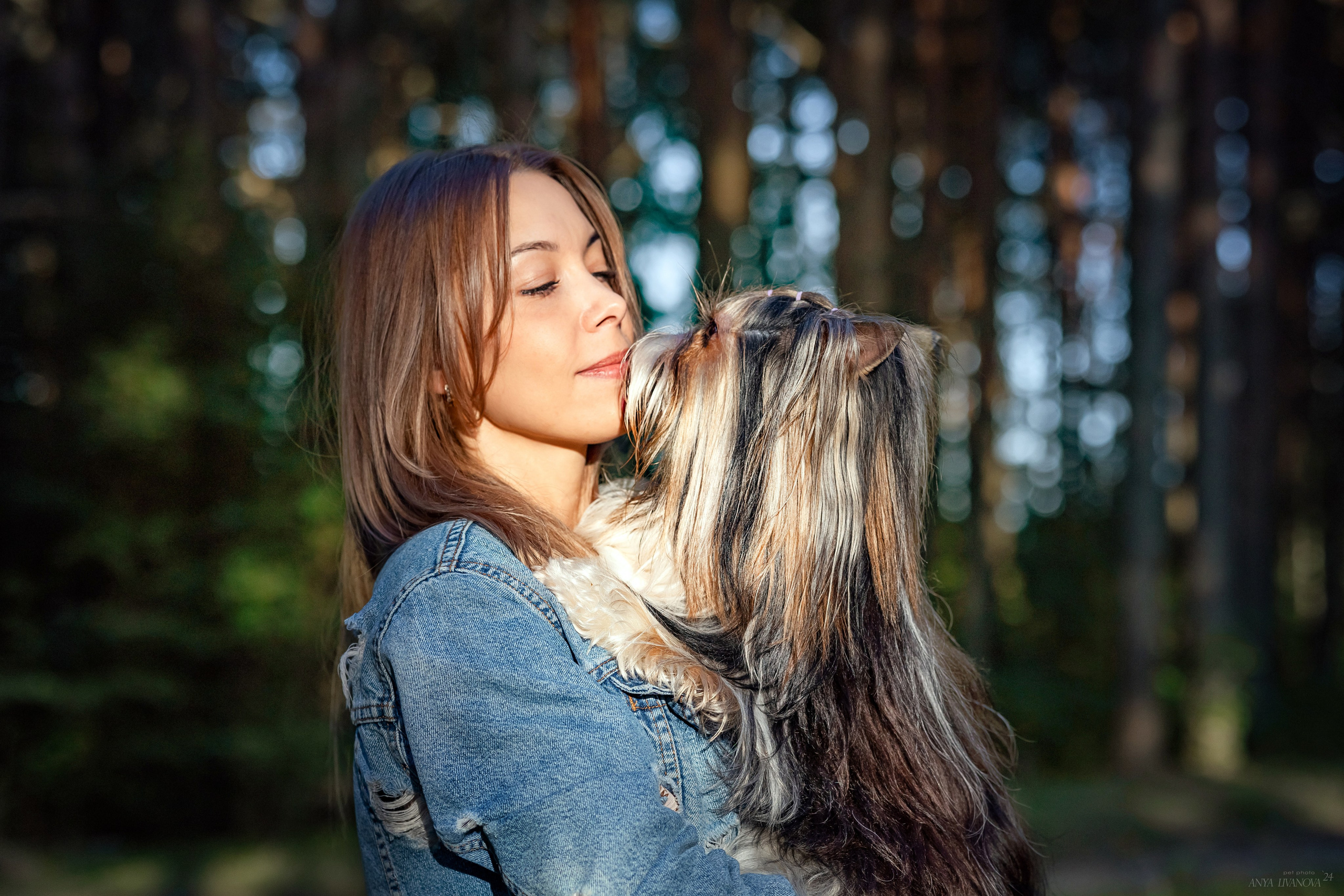 Катя и йорки. Фотограф анималист Аня Ливанова | Рыбинск