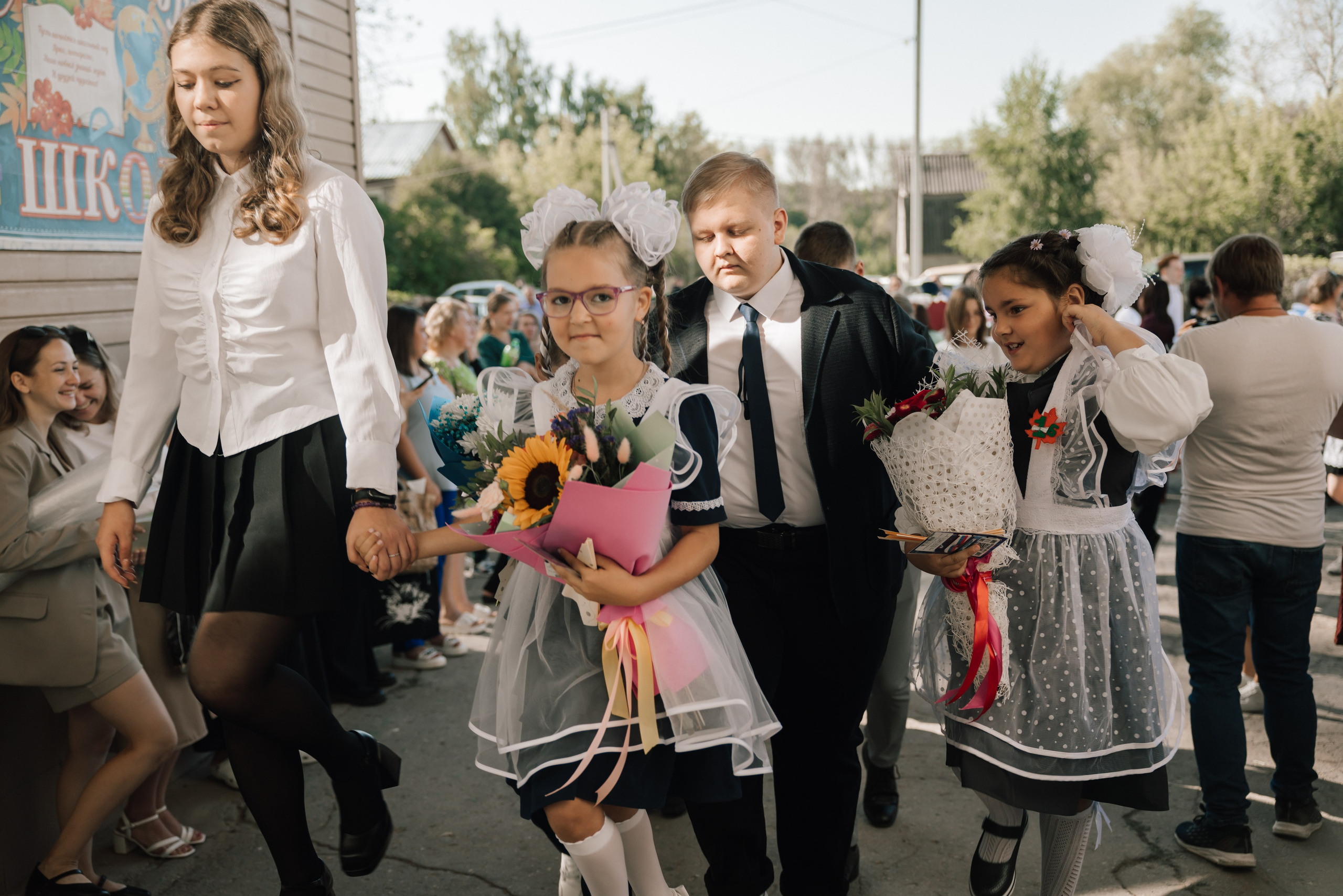 1 сентября. День знаний. Старожилово. Съёмка фото, видео, фотосессия. Выпускные альбомы, свадьбы