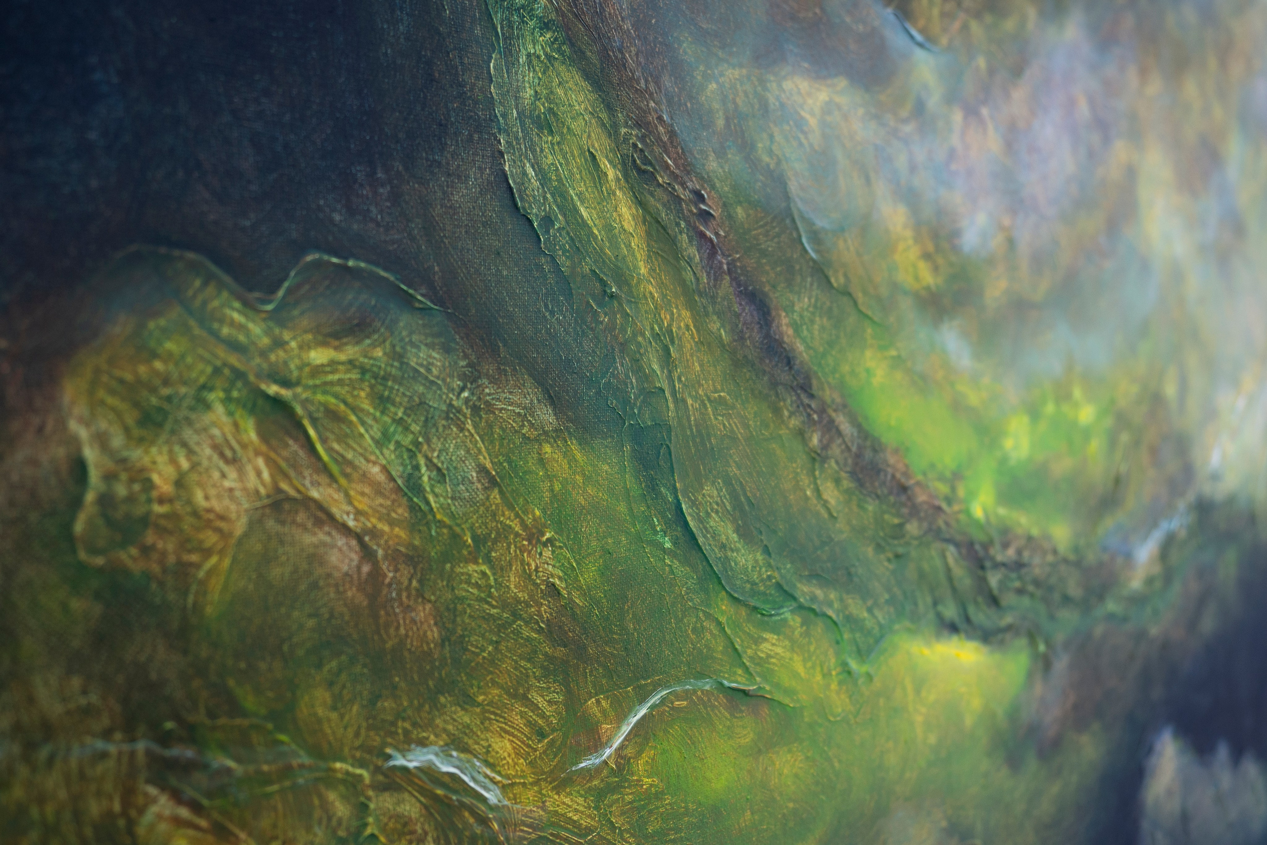 Abstract painting in the modern tonalist style. Pavel Korshun — Contemporary painter. Original abstract painting