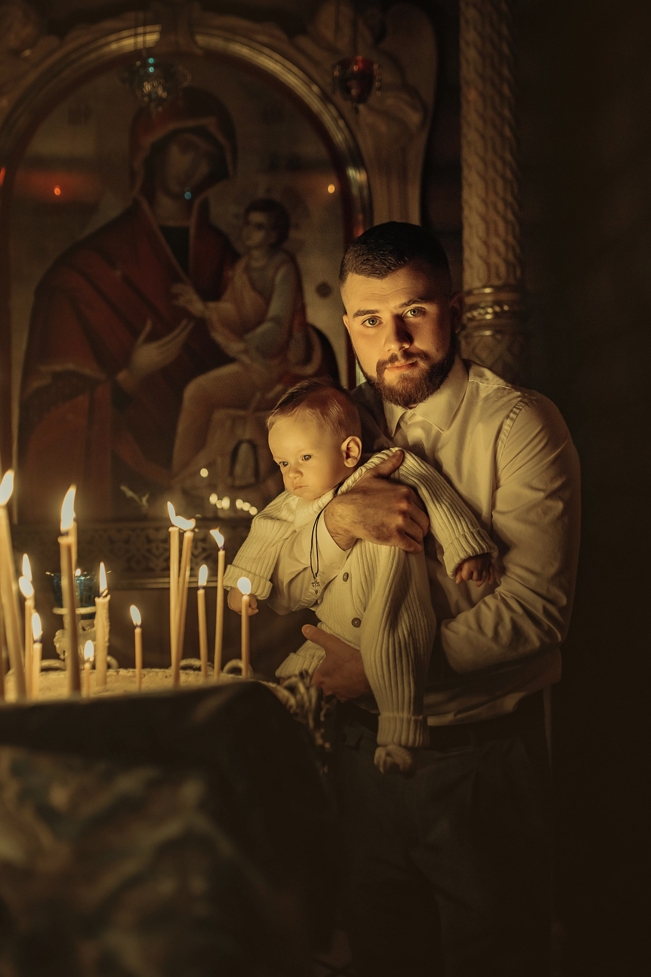 Крещение Демида, храм Святой Троицы, декабрь 2025