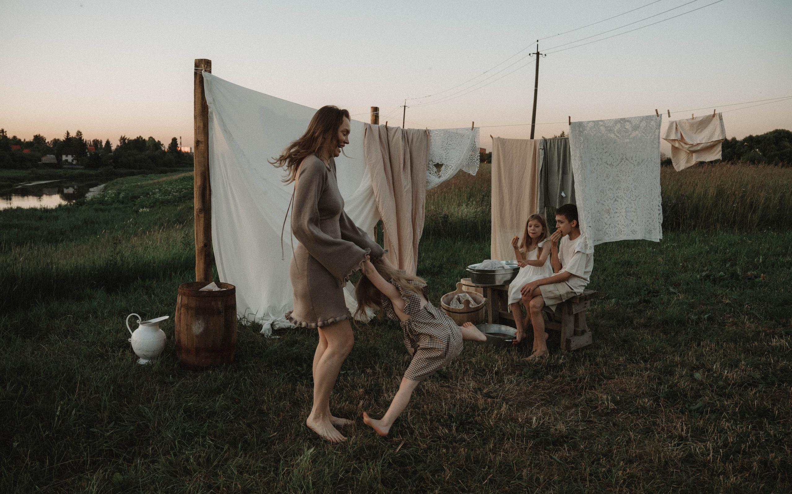 Вика и дети. Фотосессия в Санкт-Петербурге