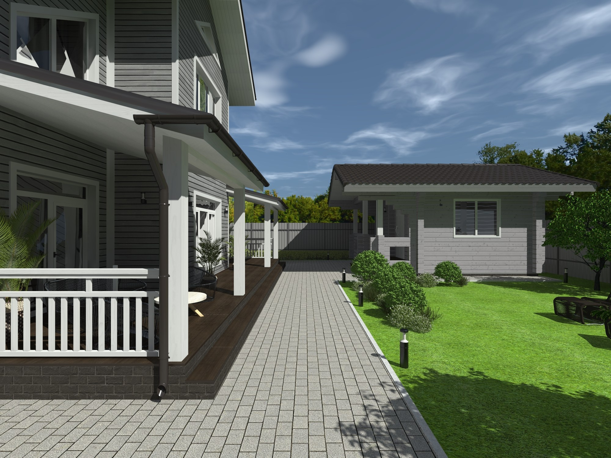 Индивидуальный жилой дом 160 м². ПРОЕКТИРОВАНИЕ ИНТЕРЬЕРОВ И АРХИТЕКТУРНЫХ РЕШЕНИЙ В СТУДИИ SHELOFAST DESIGN