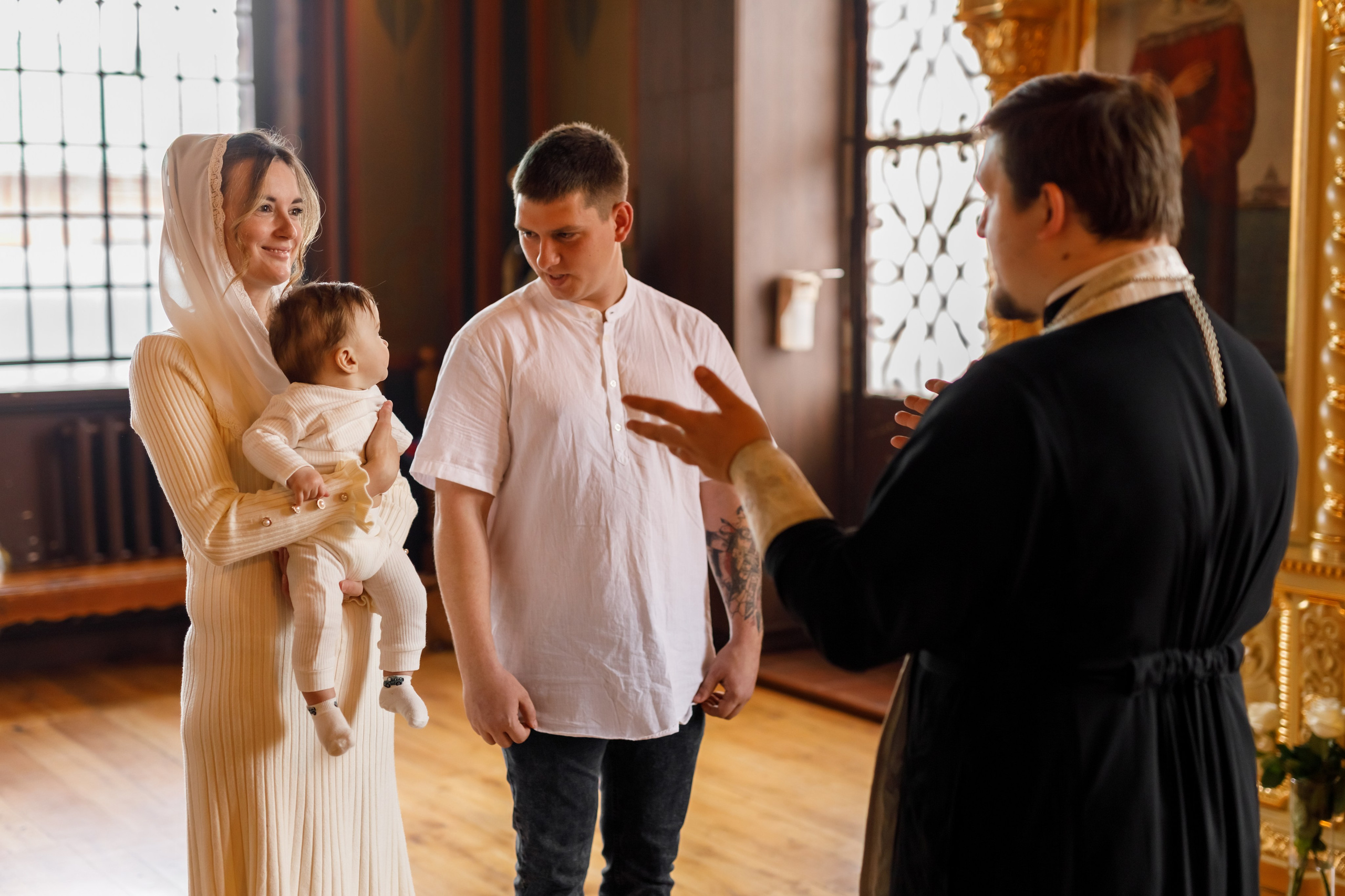 Крещение Николая. Семейный и детский фотограф в Краснодаре Элона Литвинова