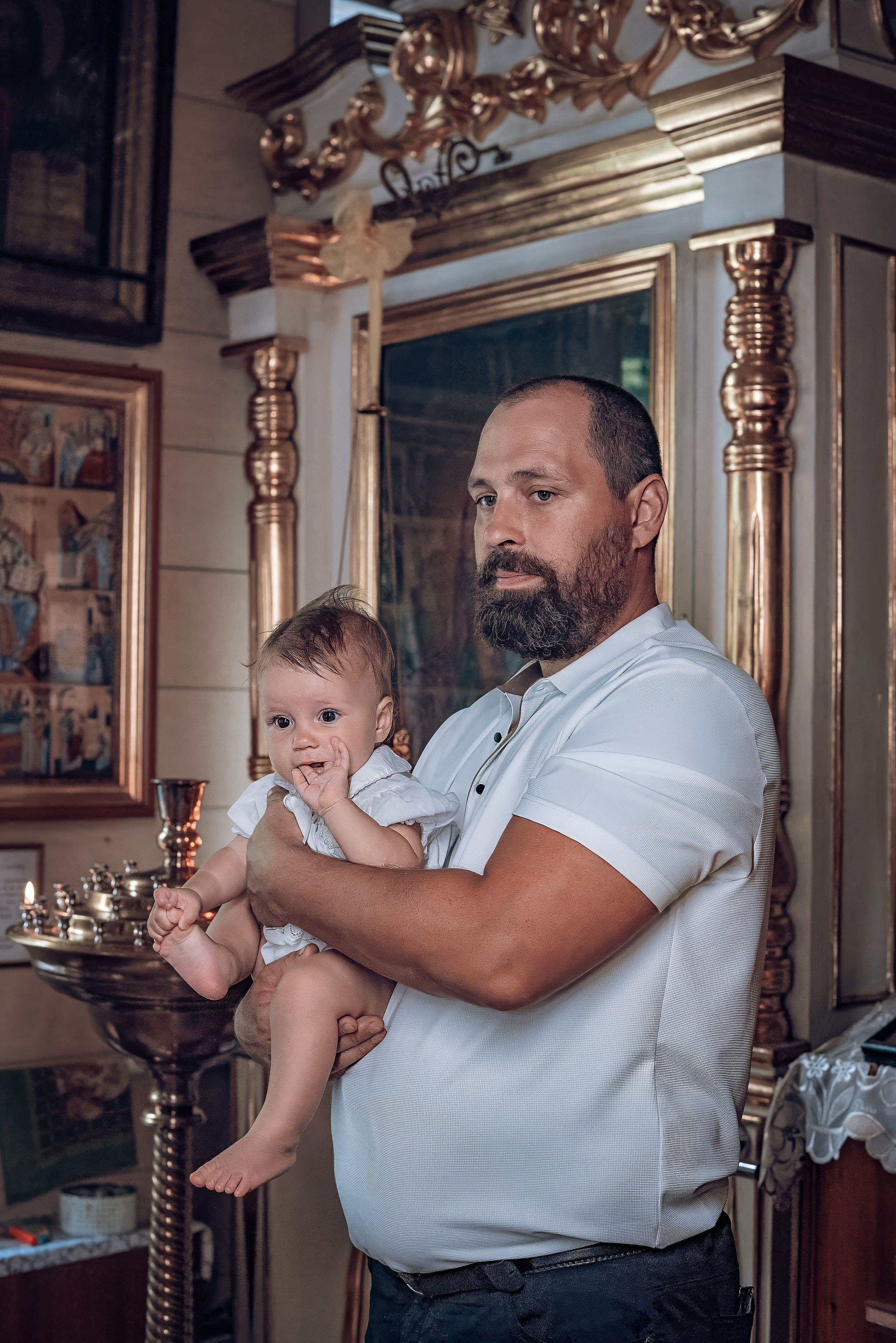 Съемка таинства крещения в храме Николая Чудотворца Красноярск. Фотографы крещения/венчания  Красноярск Татьяна и Вячеслав Переваловы