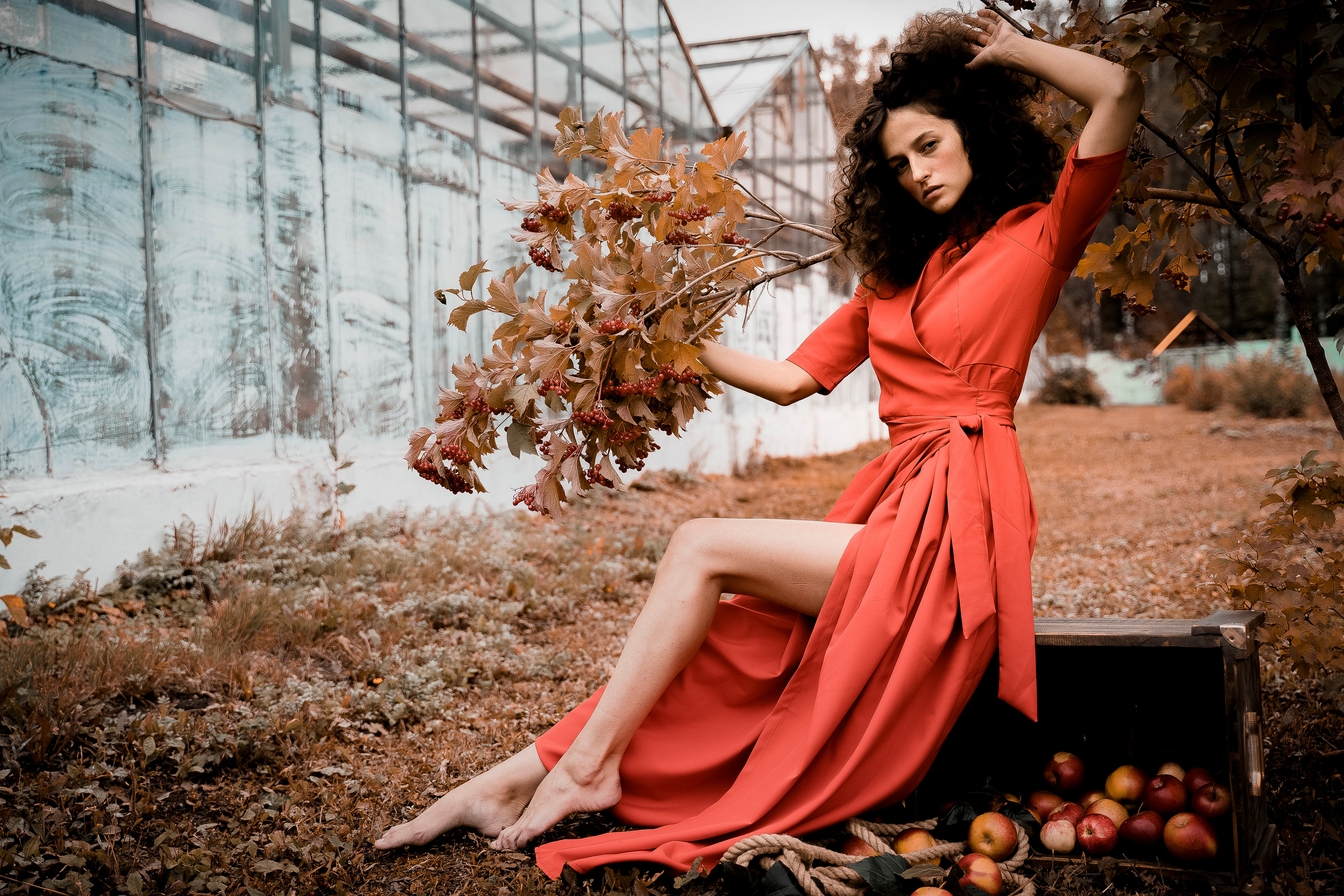 Fasion с яблоками. Фотограф в Уфе, индивидуальный, жанровый, бизнес портрет, семейные фот