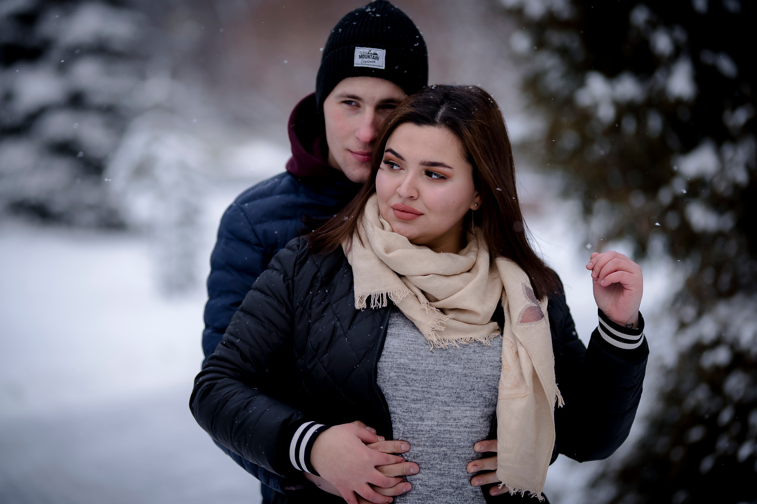 Алина и Иван. Зима. Фотограф в Уфе, индивидуальный, жанровый, бизнес портрет, семейные фот
