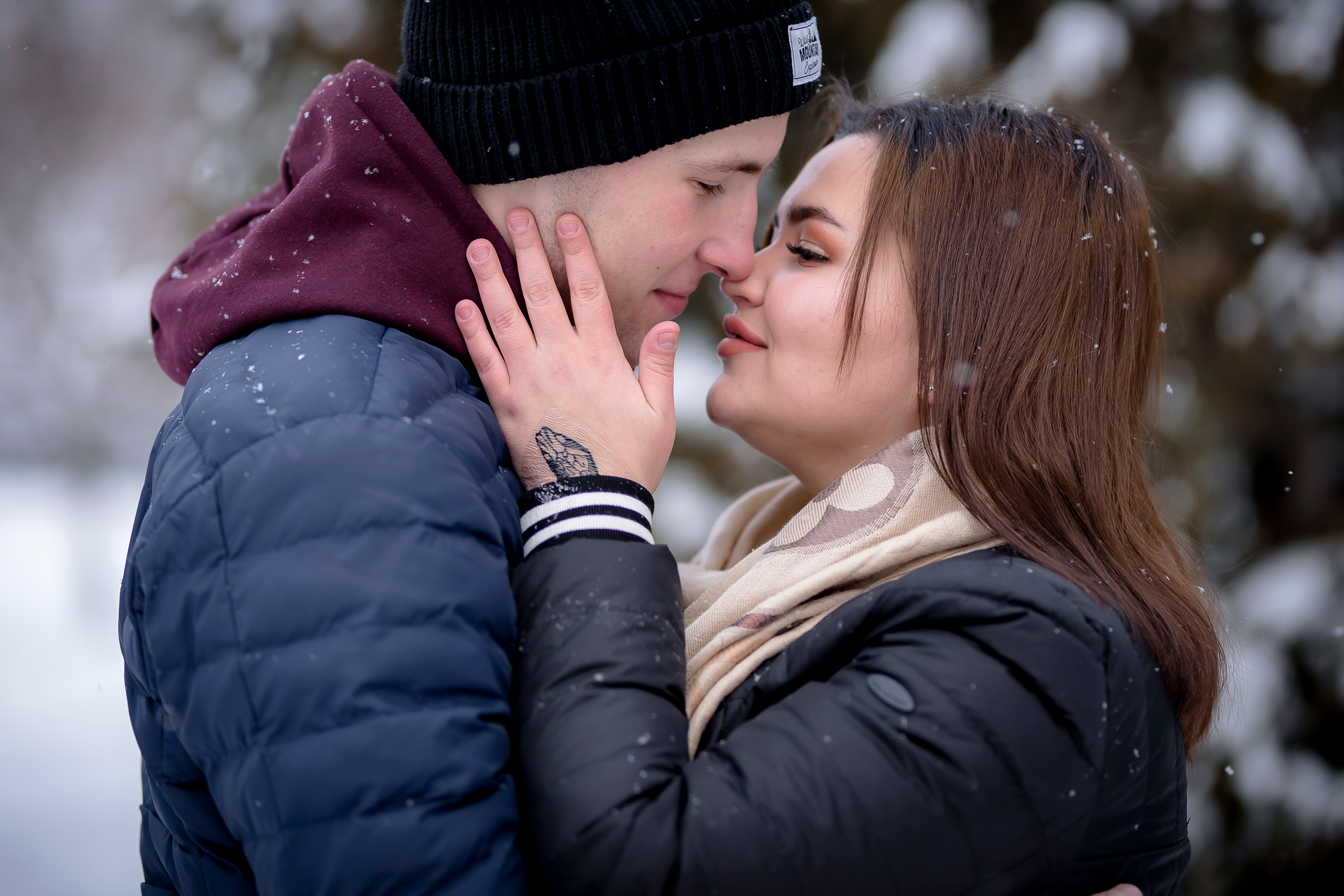 Алина и Иван. Зима. Фотограф в Уфе, индивидуальный, жанровый, бизнес портрет, семейные фот