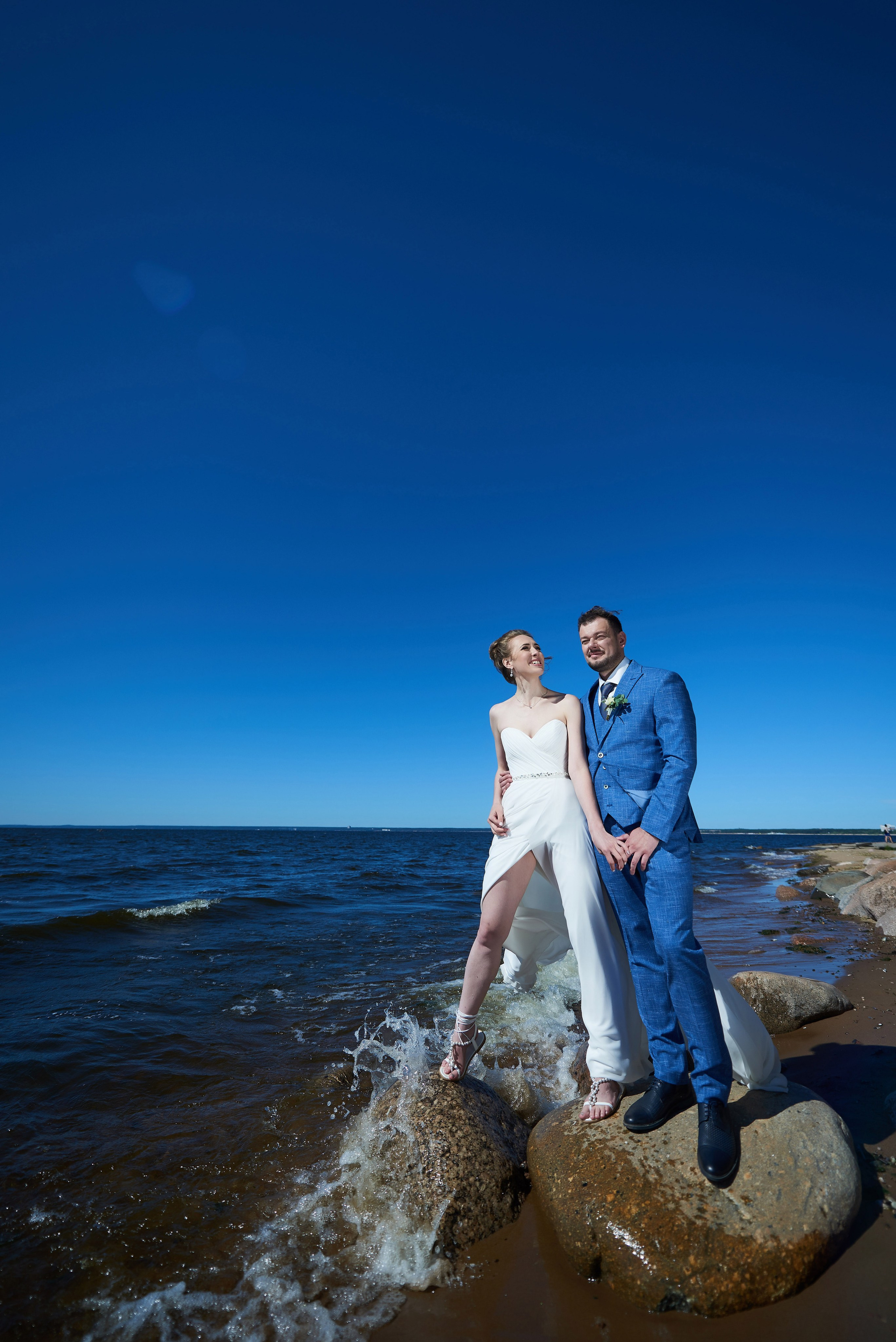 Александра и Вячеслав (фотосессия на берегу Финского залива в парке Дубки в Сестрорецке). Портретный, семейный и свадебный фотограф в Санкт-Петербурге и в Пушкине Ширяев Денис