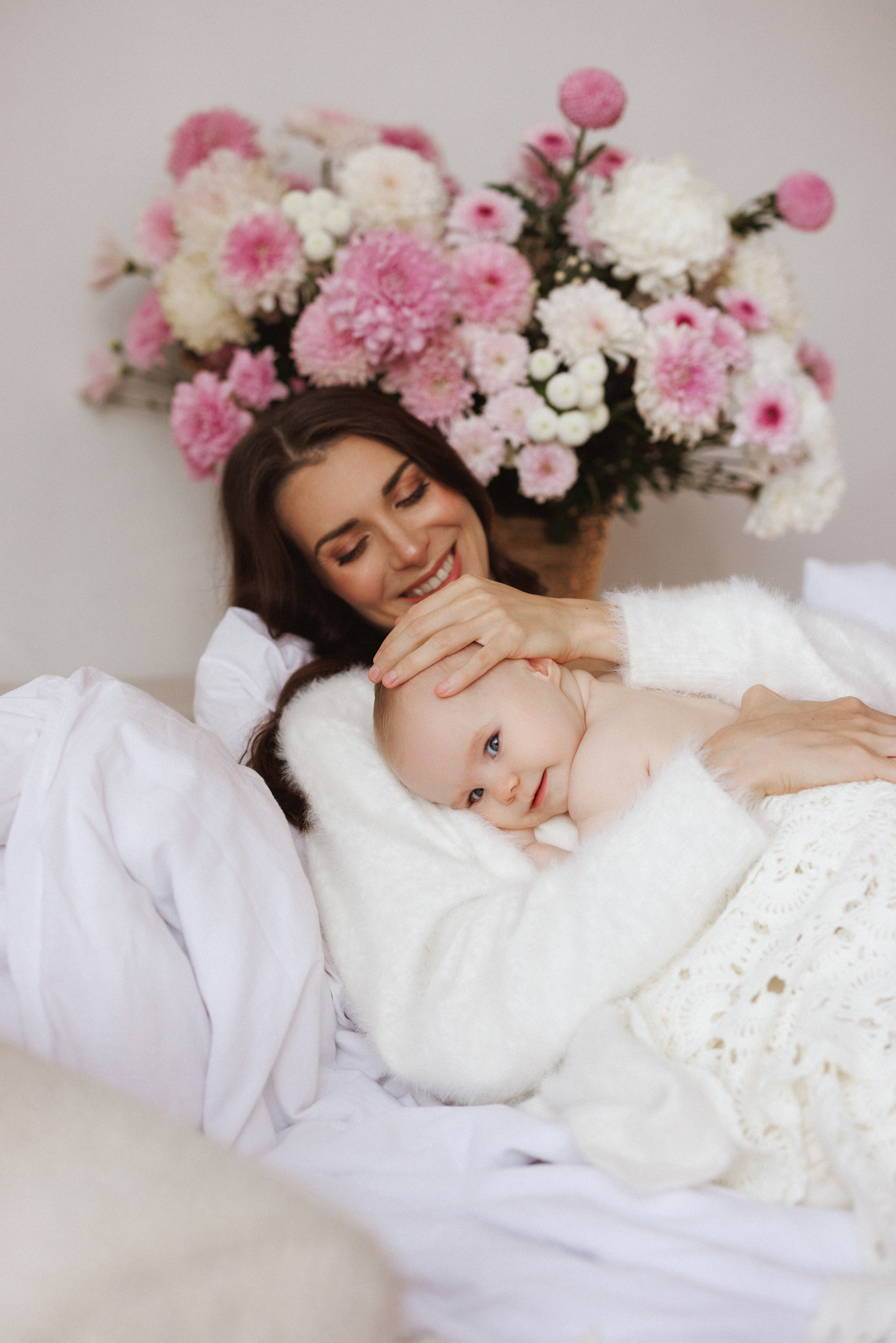 Фотосессия материнства, в фотостудии «Space JOBS», город Краснодар. Семейный и детский фотограф в Краснодаре Анна Трашкова