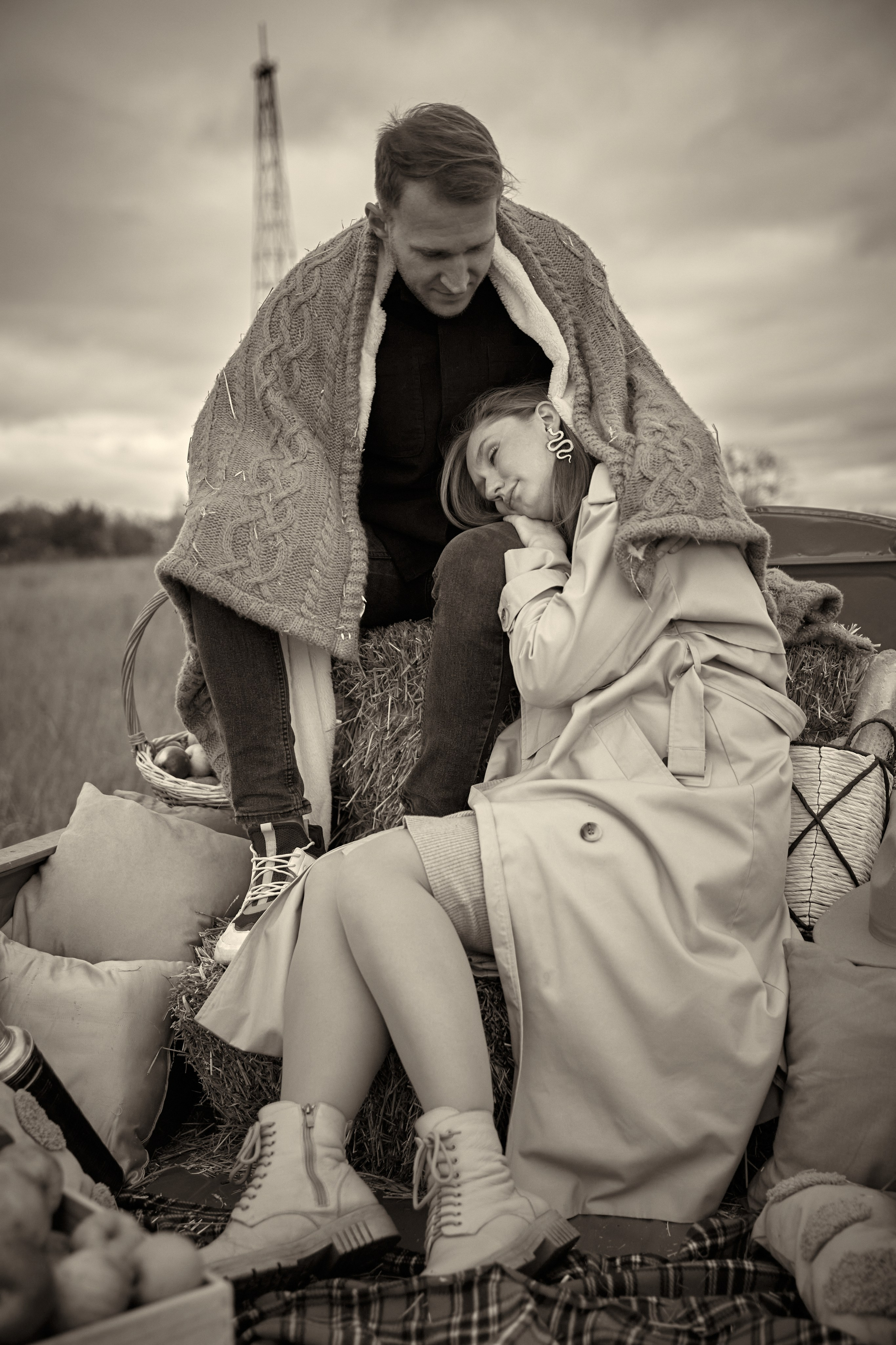 Осенняя с машиной. Фотограф в Самаре Анастасия Афанасьева