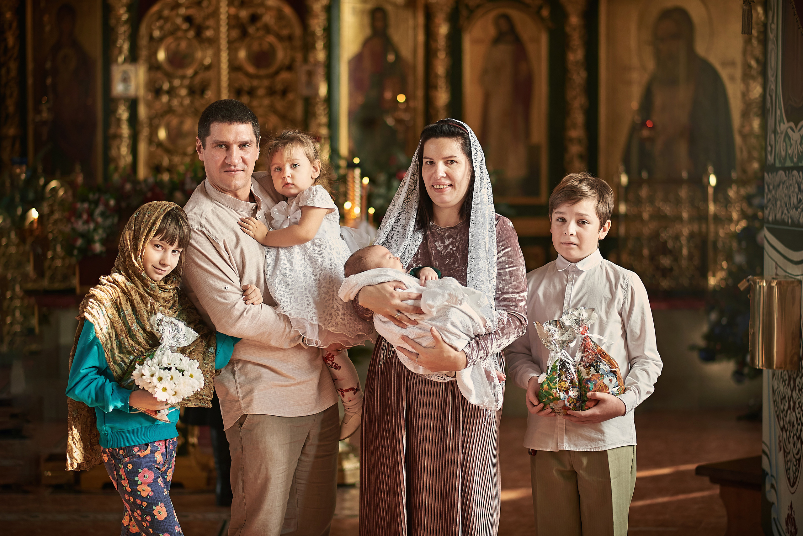 Крещение Евгения в храме преп. Серафима Саровского. Семейный фотограф в Ростове-на-Дону Татьяна Литвинова