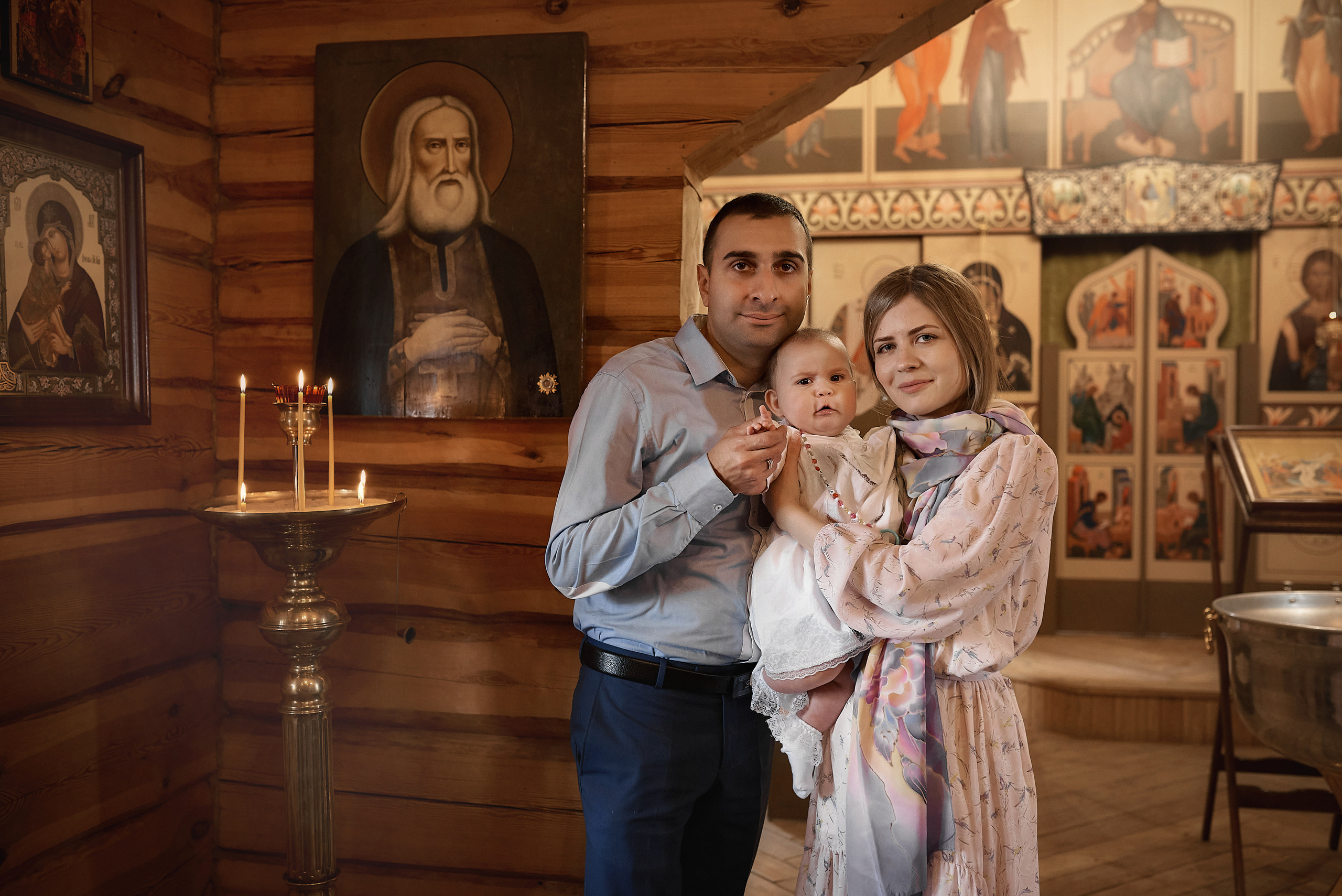 Крещение Евангелины в Храме Сергия Радонежского. Семейный фотограф в Ростове-на-Дону Татьяна Литвинова