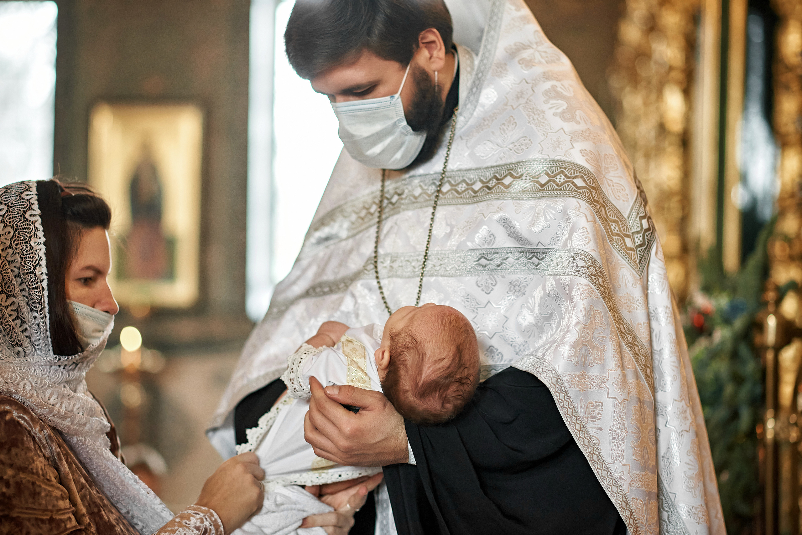 Крещение Евгения в храме преп. Серафима Саровского. Семейный фотограф в Ростове-на-Дону Татьяна Литвинова