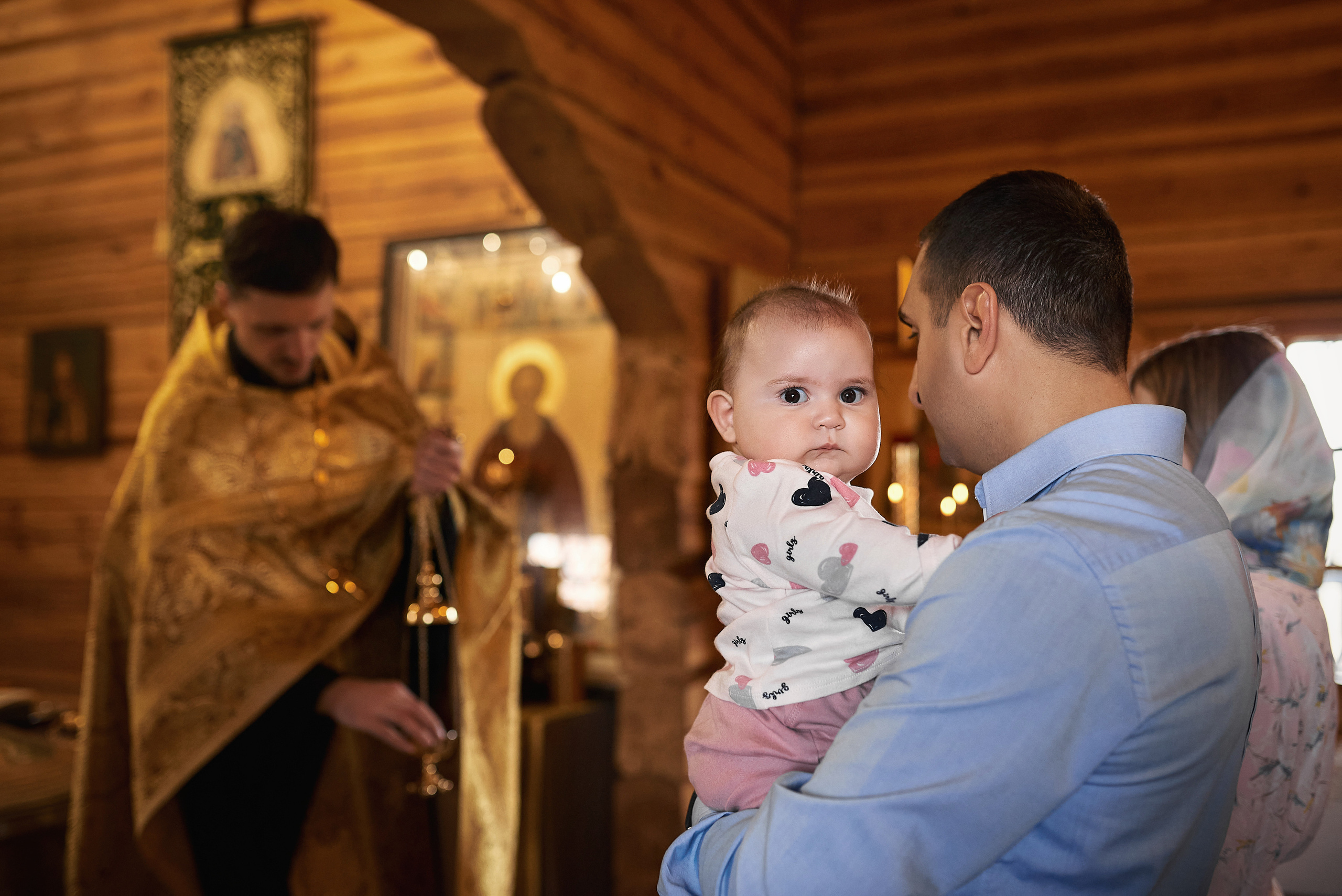 Крещение Евангелины в Храме Сергия Радонежского. Семейный фотограф в Ростове-на-Дону Татьяна Литвинова
